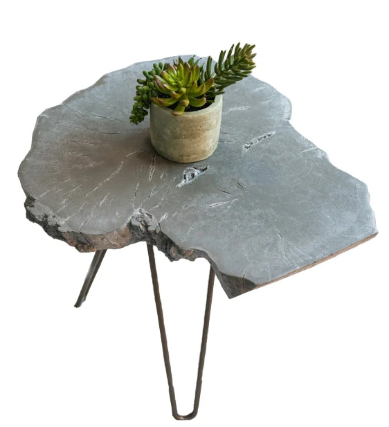 Concrete 'Wood Slice' Table