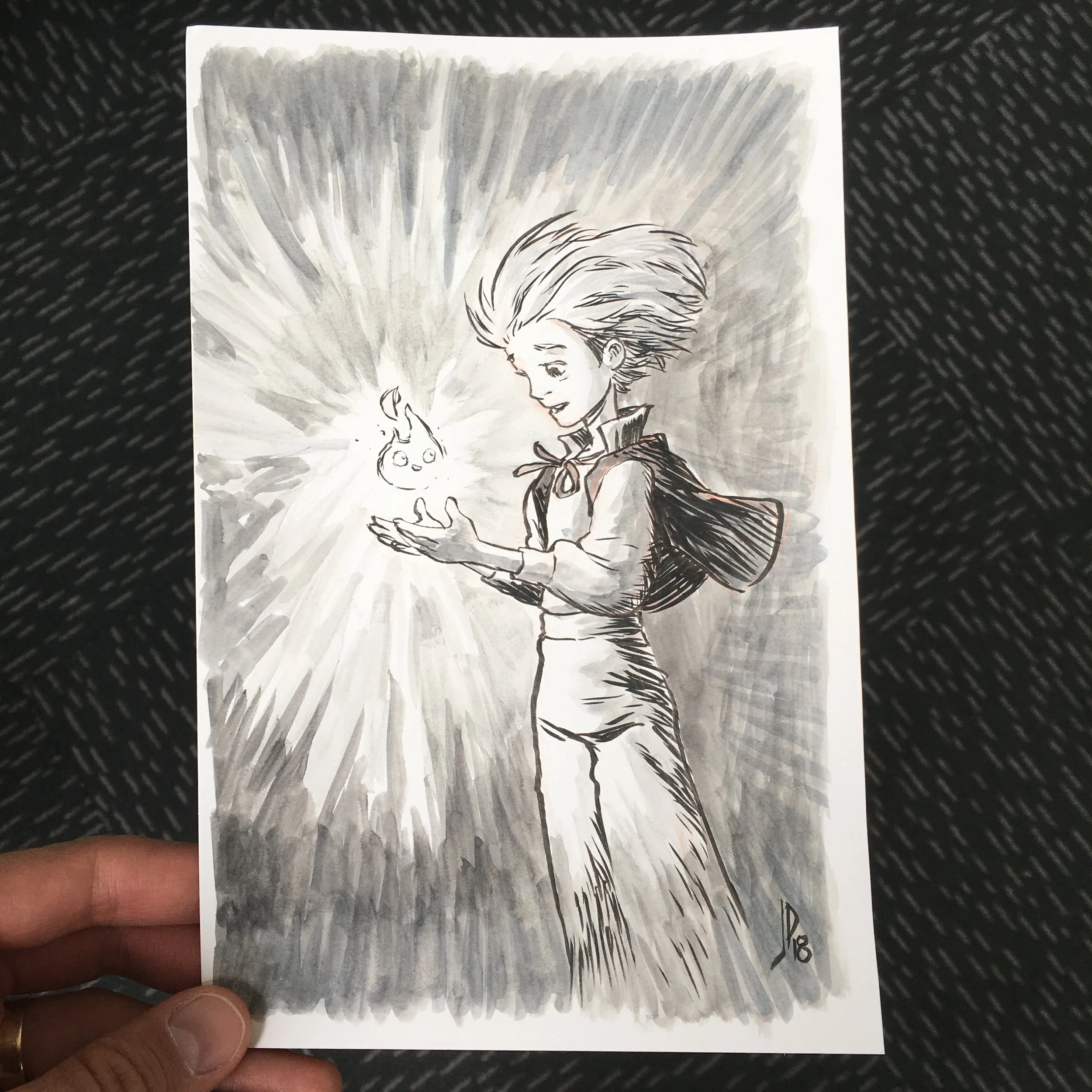 Howl and Calcifer from Howl's Moving Castle