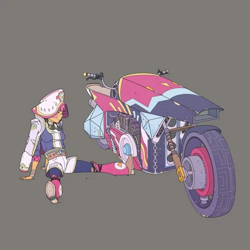Polychromatic Motorbikes by Mikee Atendido — MRJAKEPARKER.COM