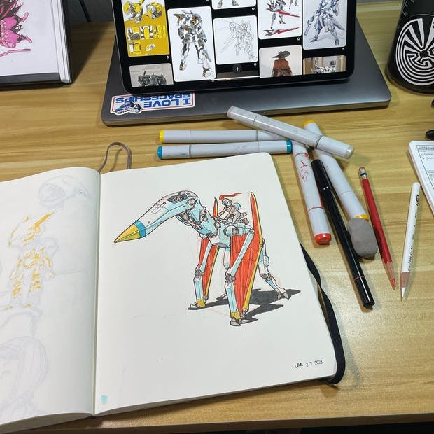How I'm Using One Of My Mini Sketchbooks - Andrea Hunter - A blog about  daily life