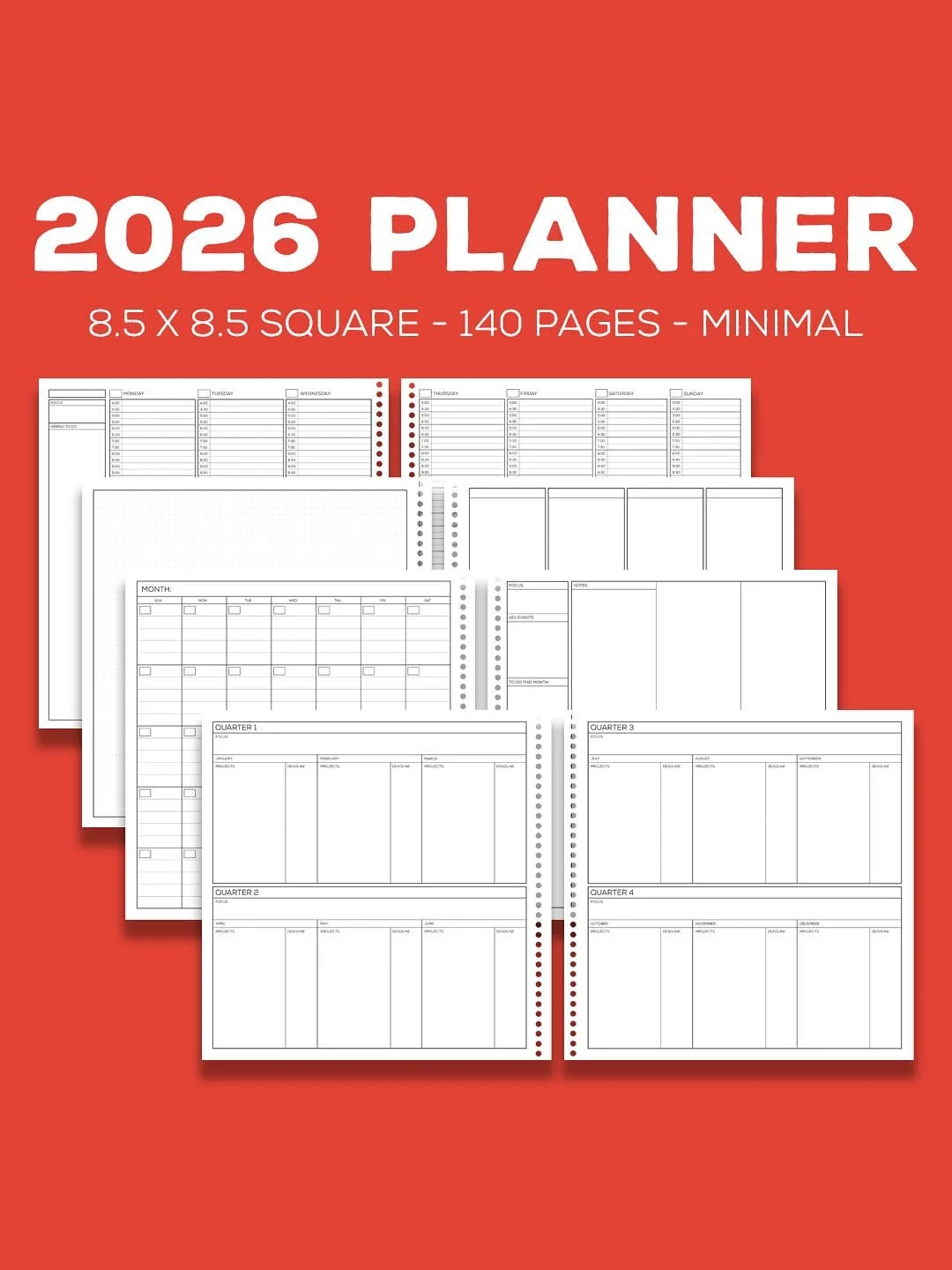 My 2026 Planner is available now! 
🔗👉@jakeparker

This is a planner for deliberate creators.

It&rsquo;s been tested and refined in the creative furnace of my own chaotic workdays.

Built to help you organize your process, finish what you start, an