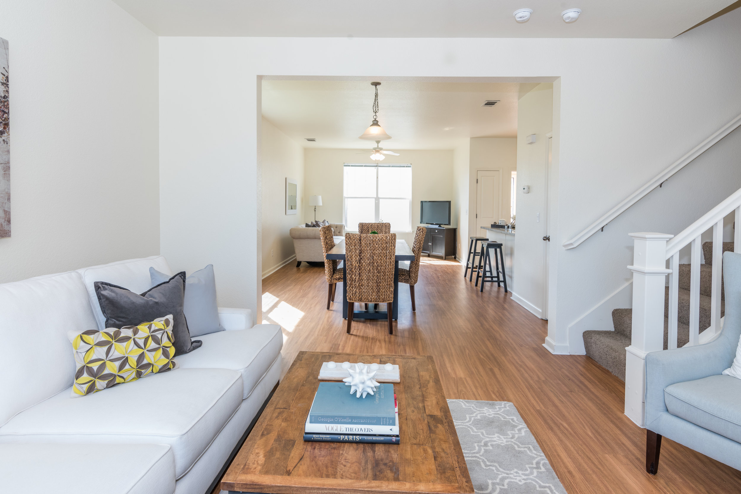 Living and Dining Room in Rental Home