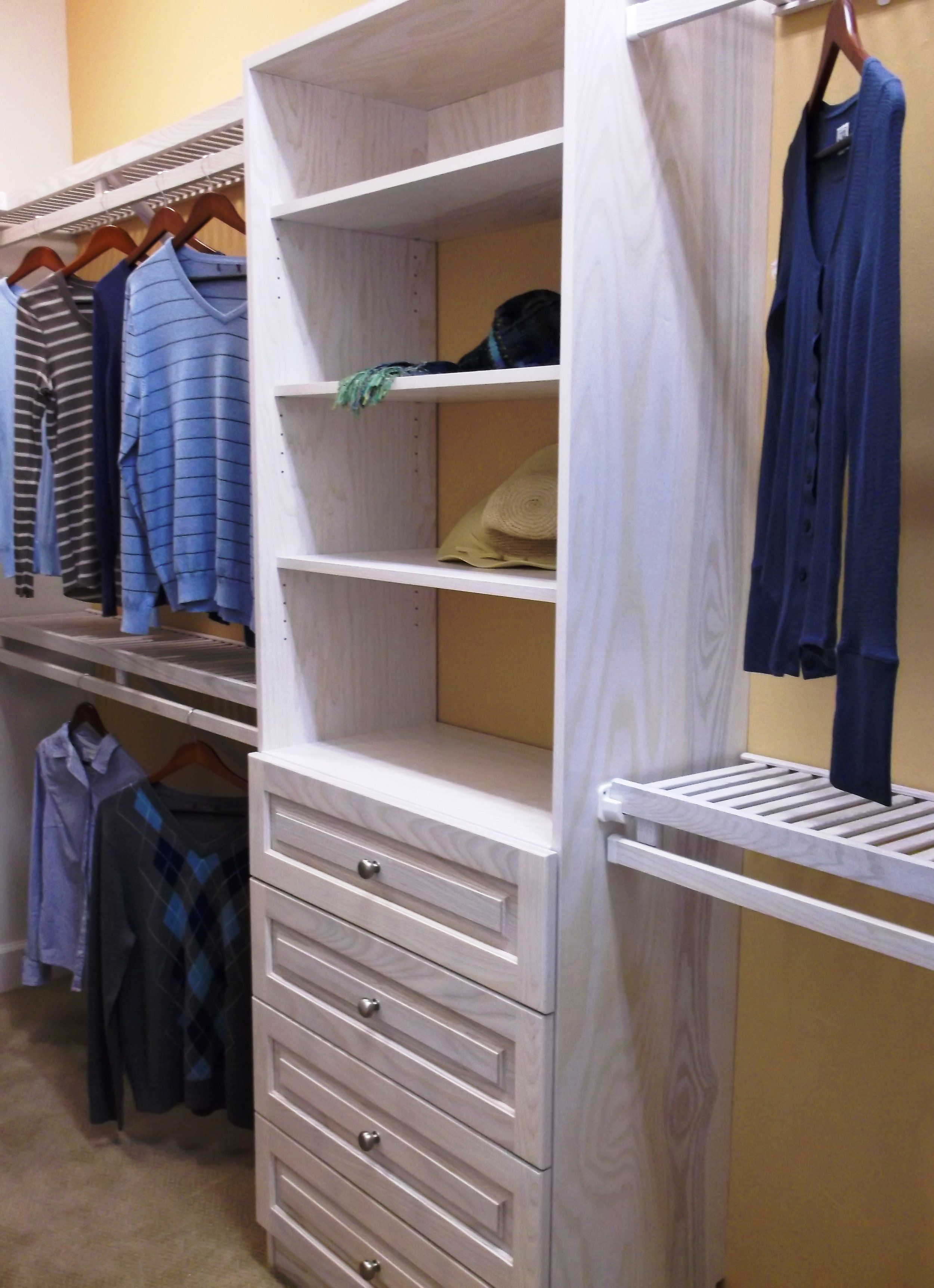 Hardwood Shelving  Wood Closet Shelving — Cope Closet Concepts