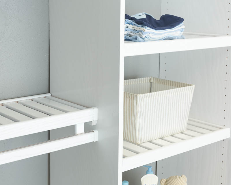 Hardwood Shelving  Wood Closet Shelving — Cope Closet Concepts