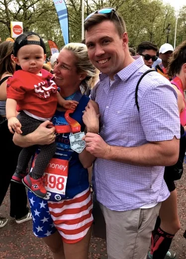 Spectator extraordinaire John McLay, FIT Founder Kelly & baby Scarlett!