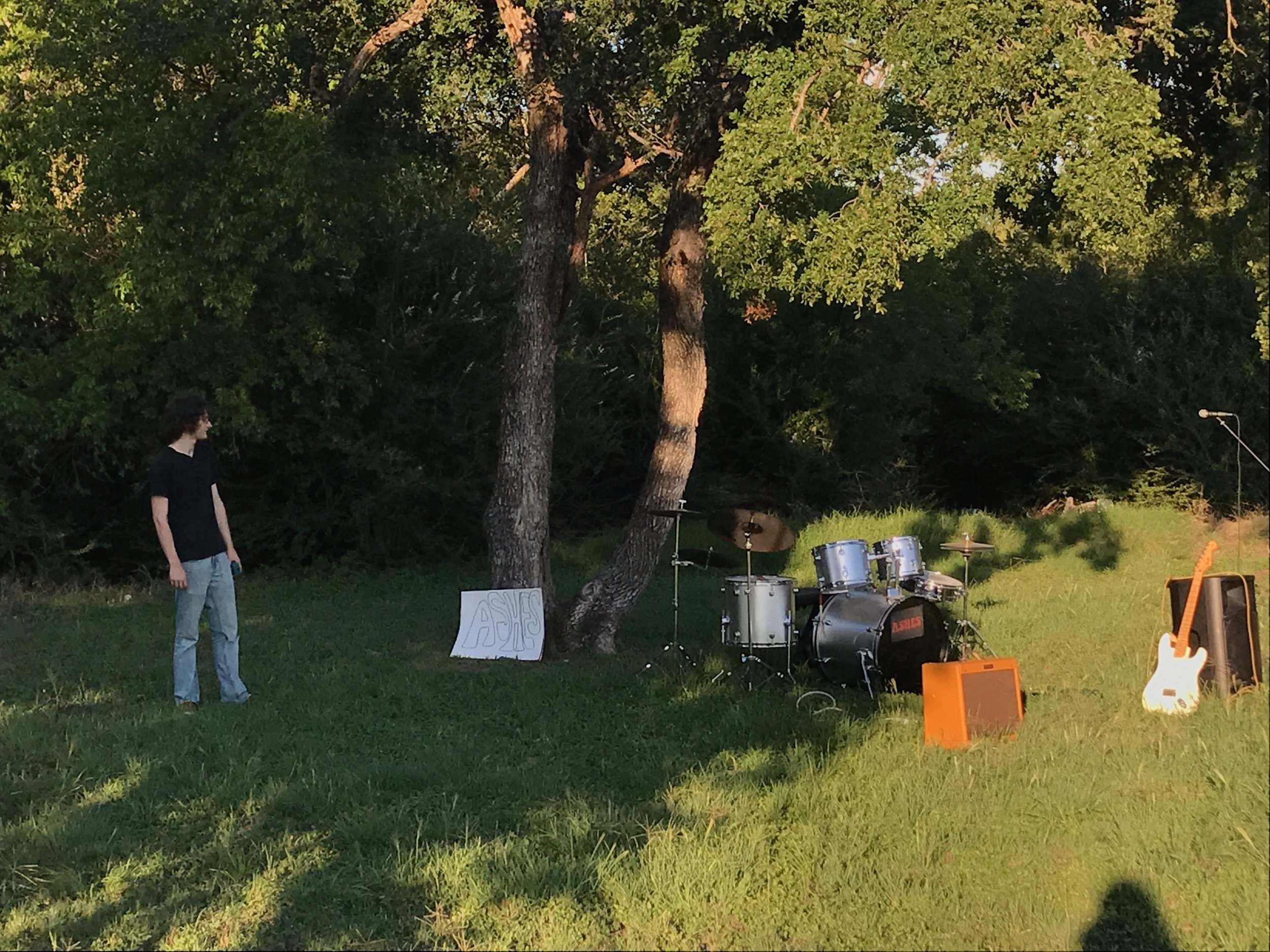 Ashes after a gig at Marion Samson Park June 28th 2017