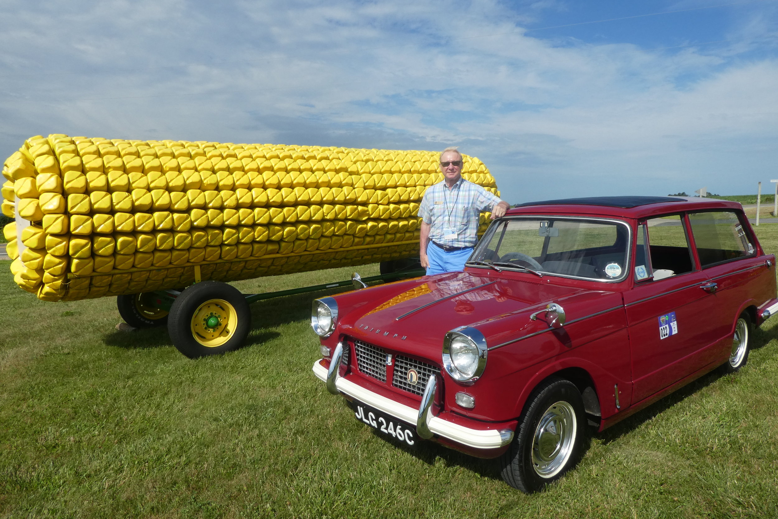  A Triumph Herald Estate "corny" photo. Steve Oertwig from the Capital Triumph Register. 