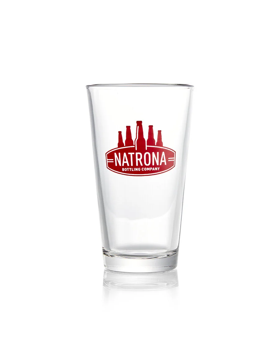 Red Ribbon Glass Mug