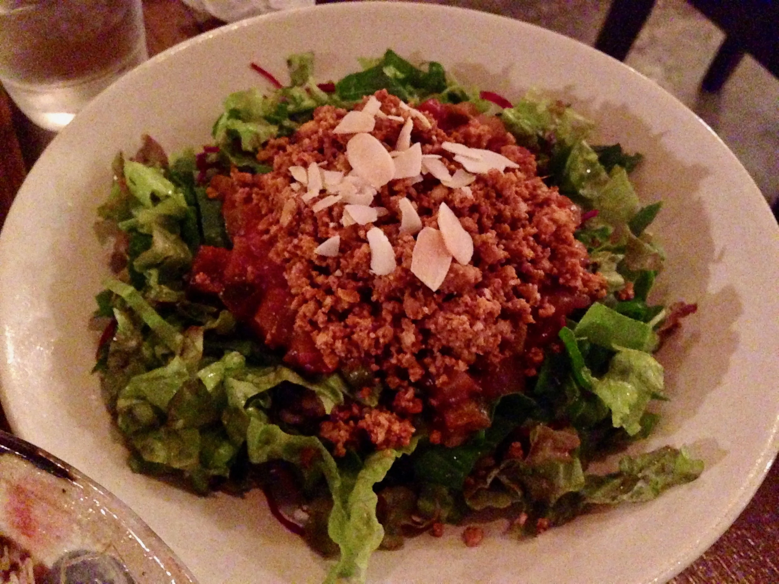 Vegan taco rice in Okinawa, Japan.