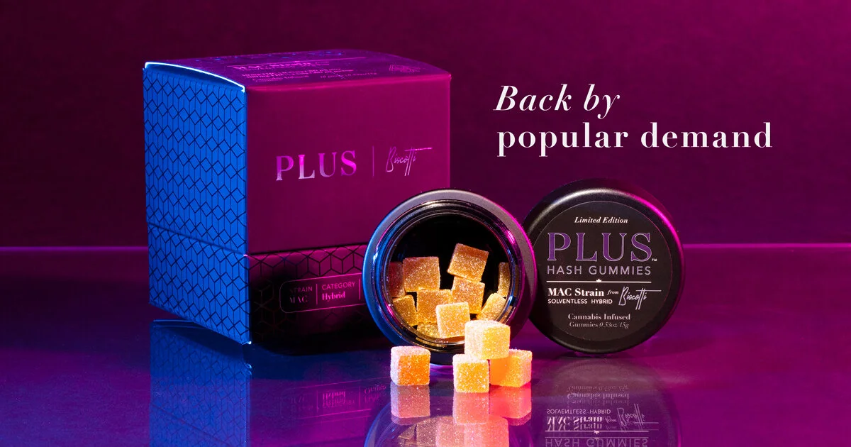 Limited Edition PLUS Hash Gummies — PLUS Products