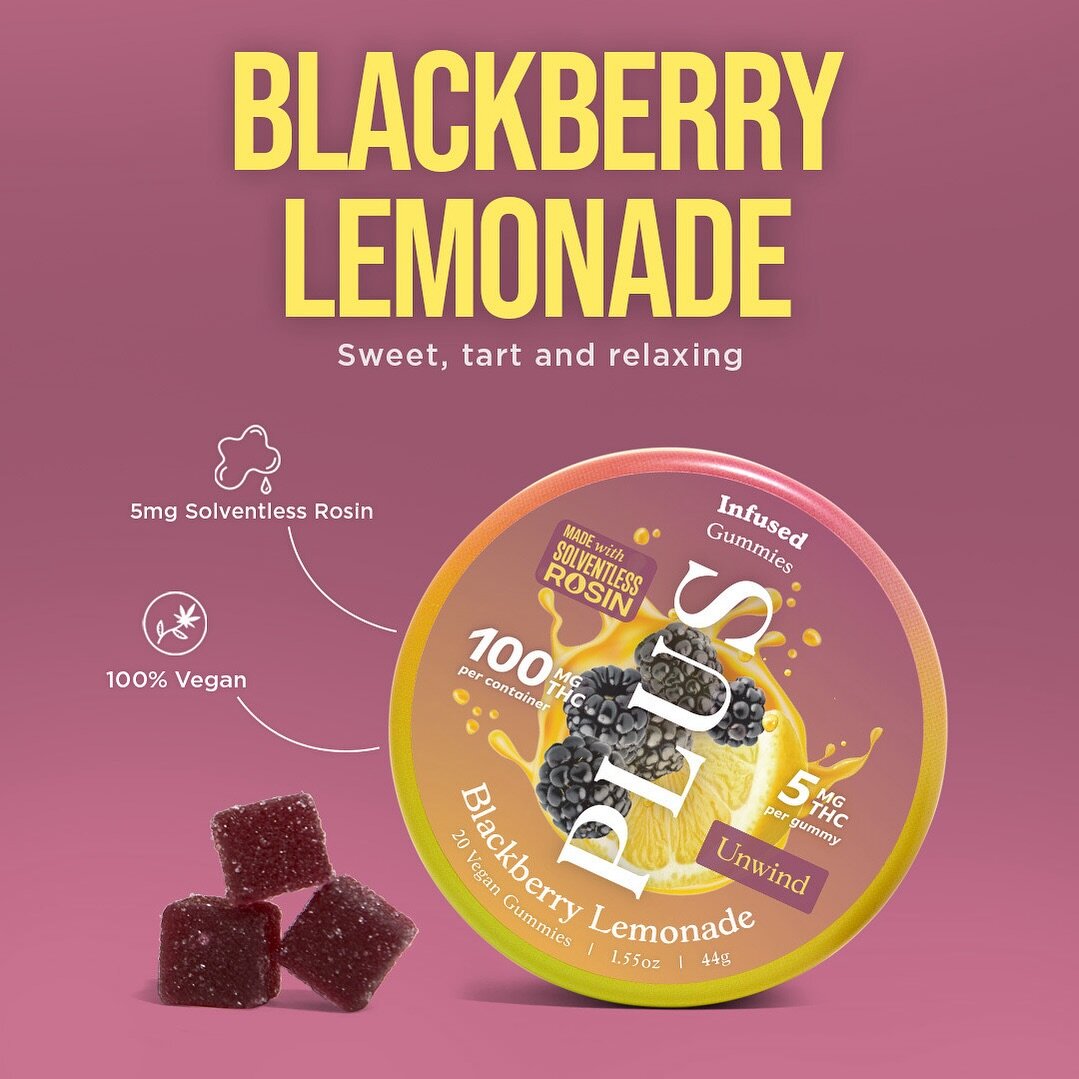 Take a break from the hustle with Blackberry Lemonade! 🍋🍇 Indulge in the classic combo of tangy blackberry and zesty lemonade. ⁠
⁠
Crafted with care, each gummy delivers 5mg and a unique terpene blend, perfect for unwinding after a busy day. Treat 