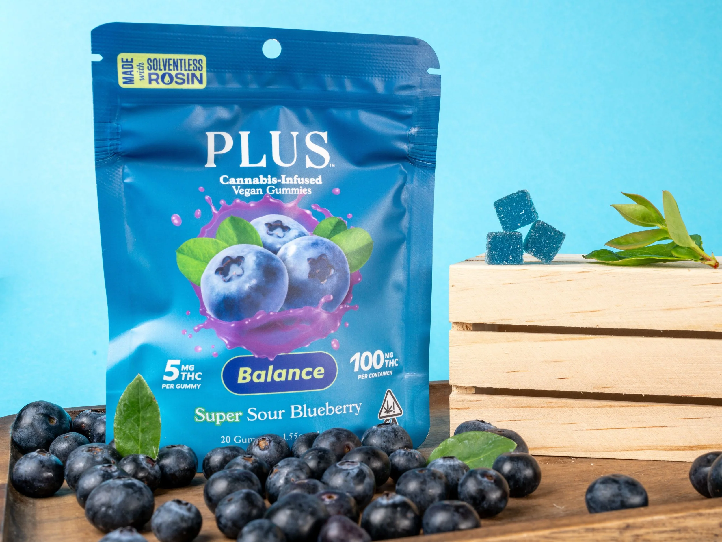 New: Super Sour Blueberry Gummies | PLUS