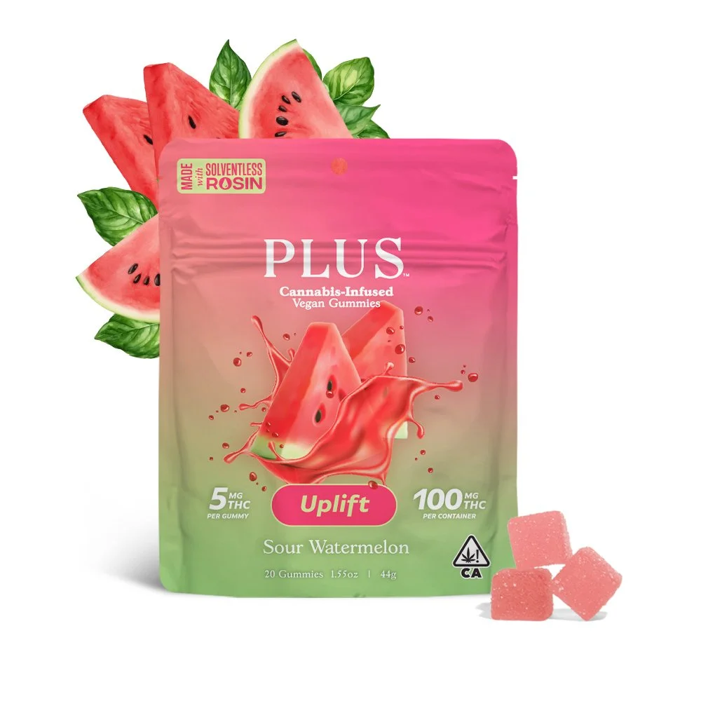 sour watermelon gummy pouch
