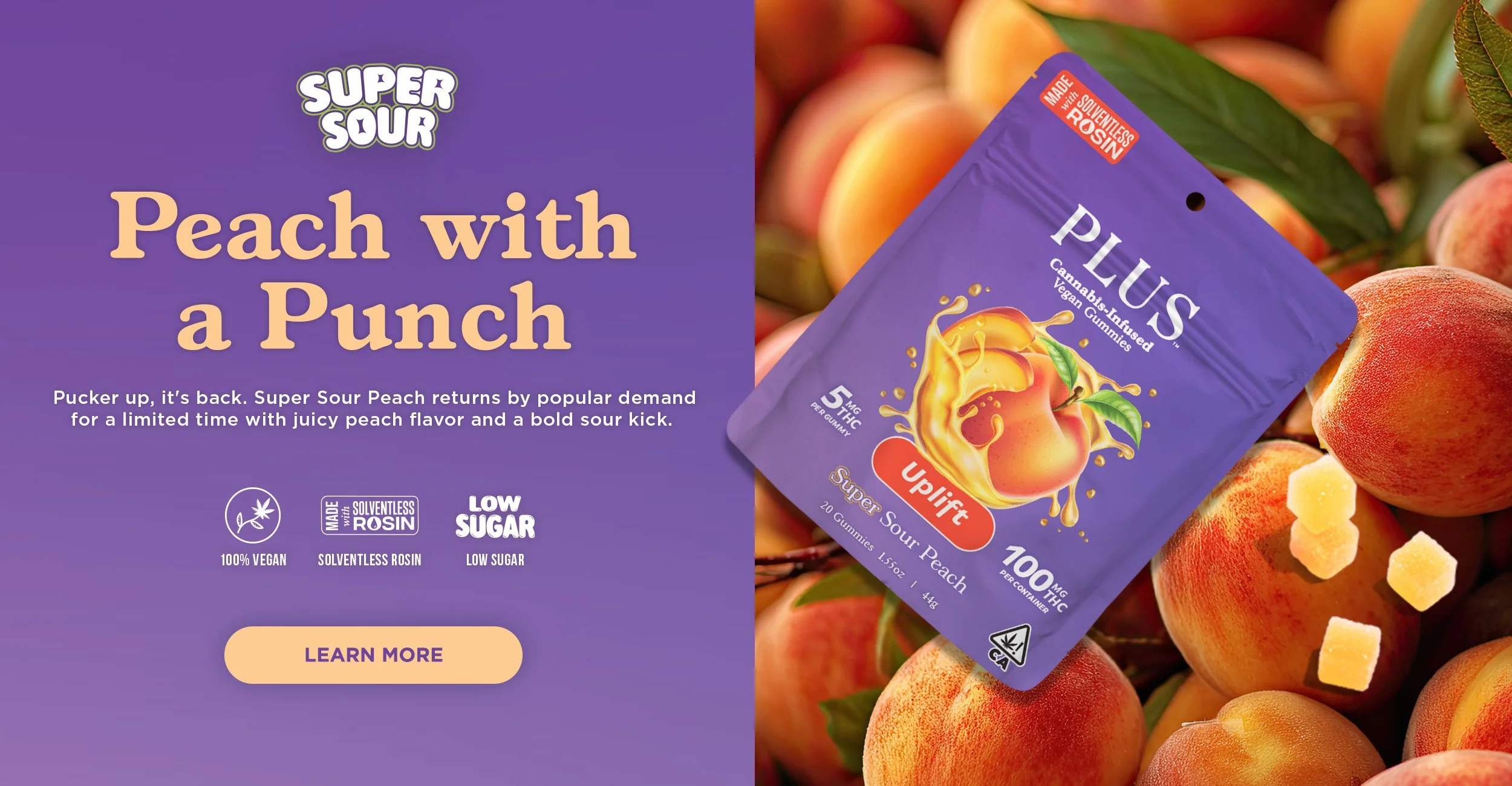 super sour peach banner