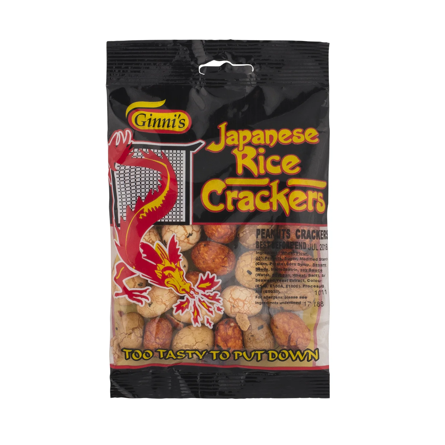 Japanese Peanut Rice Crackers Ginni's Nuts, Snacks and Sweets