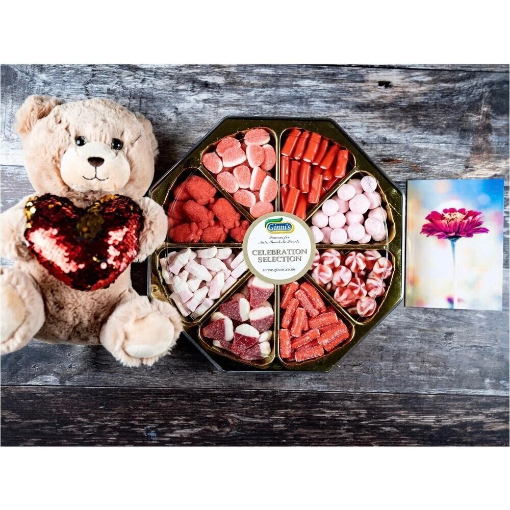 Gift Bundle (Teddy Bear + Strawberry Gift Tray + Greeting Card)