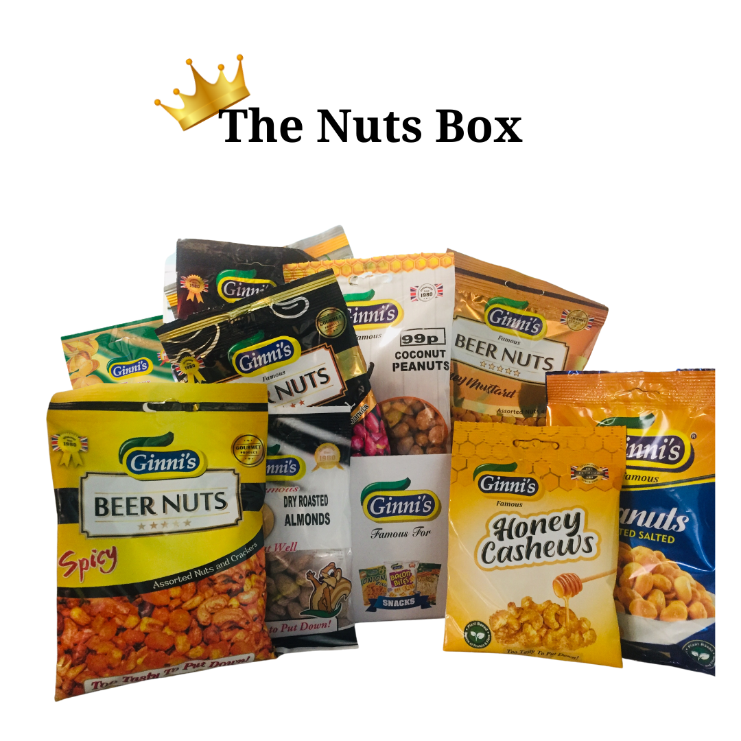 The Beer Nuts Box Ginni's Nuts, Snacks and Sweets