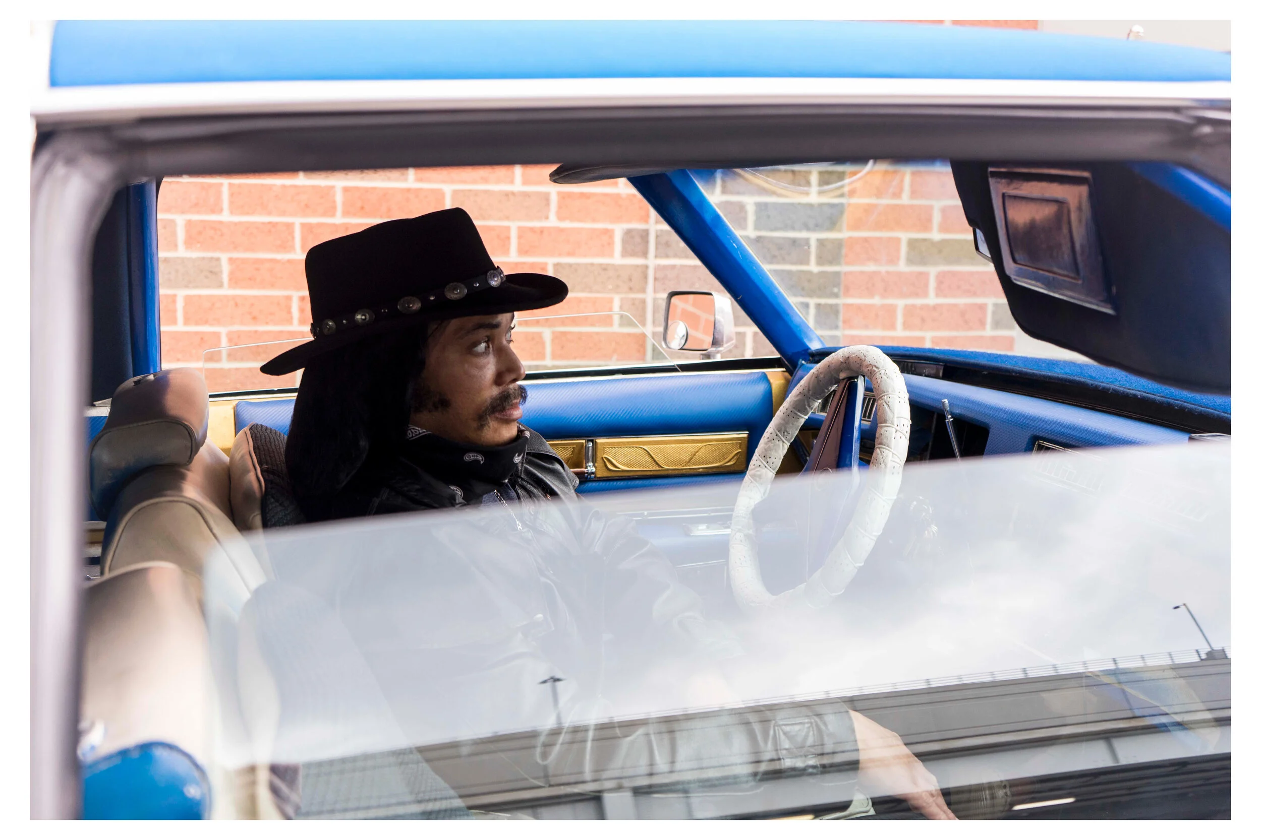  Chris in his Cadillac in Uptown, Chicago 