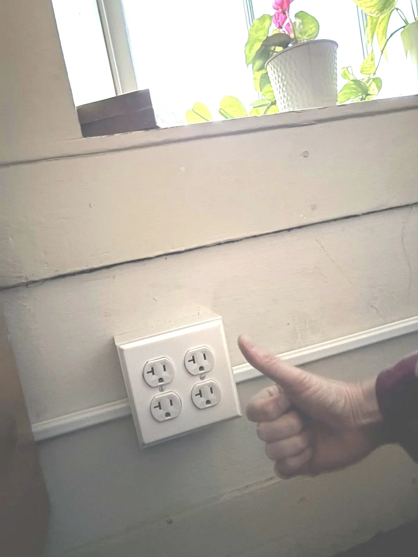 New electric outlet in Beith House