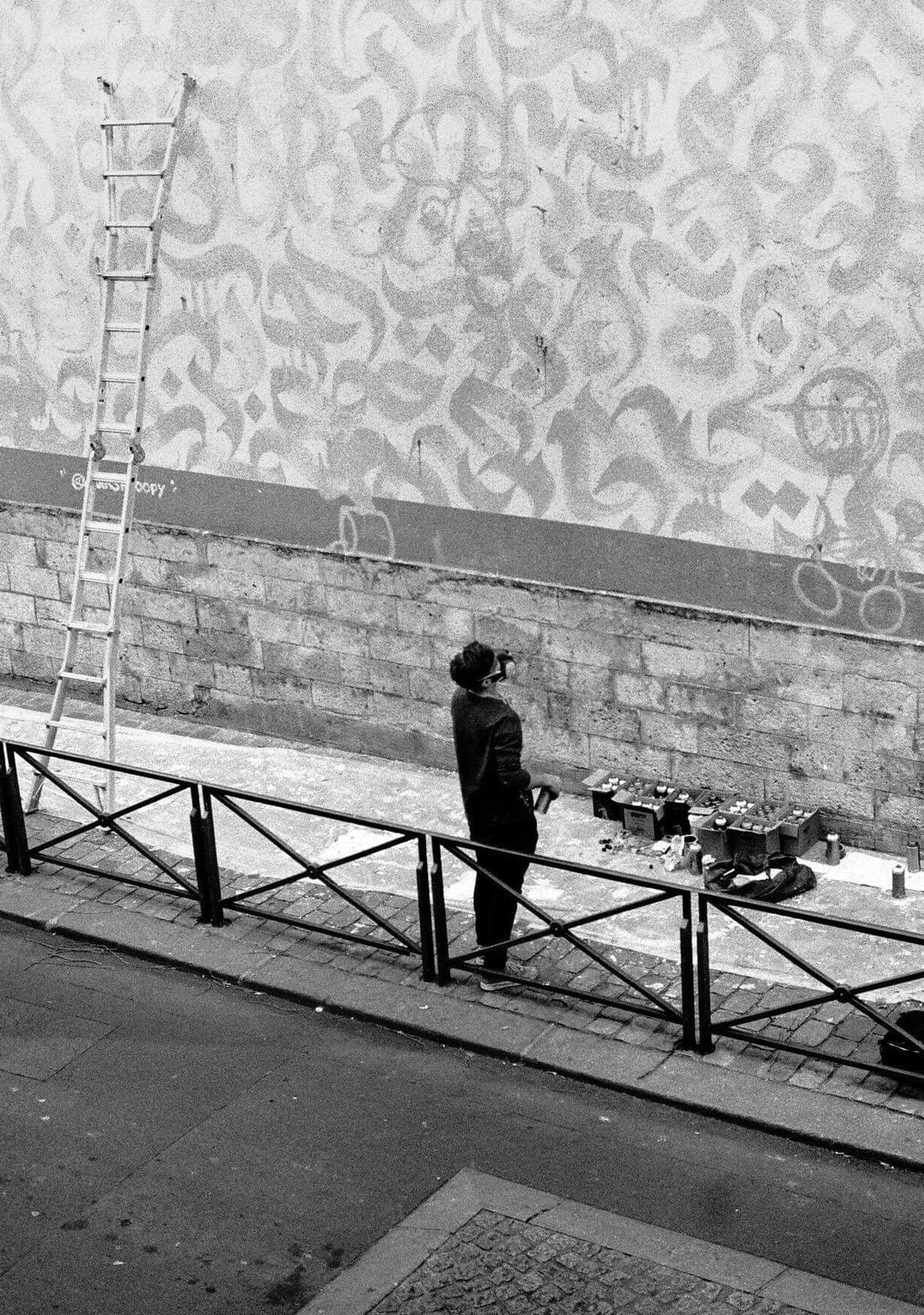WIP Makin’ WIP mural for Mairie Paris 13 2018 © Silvio Verrier