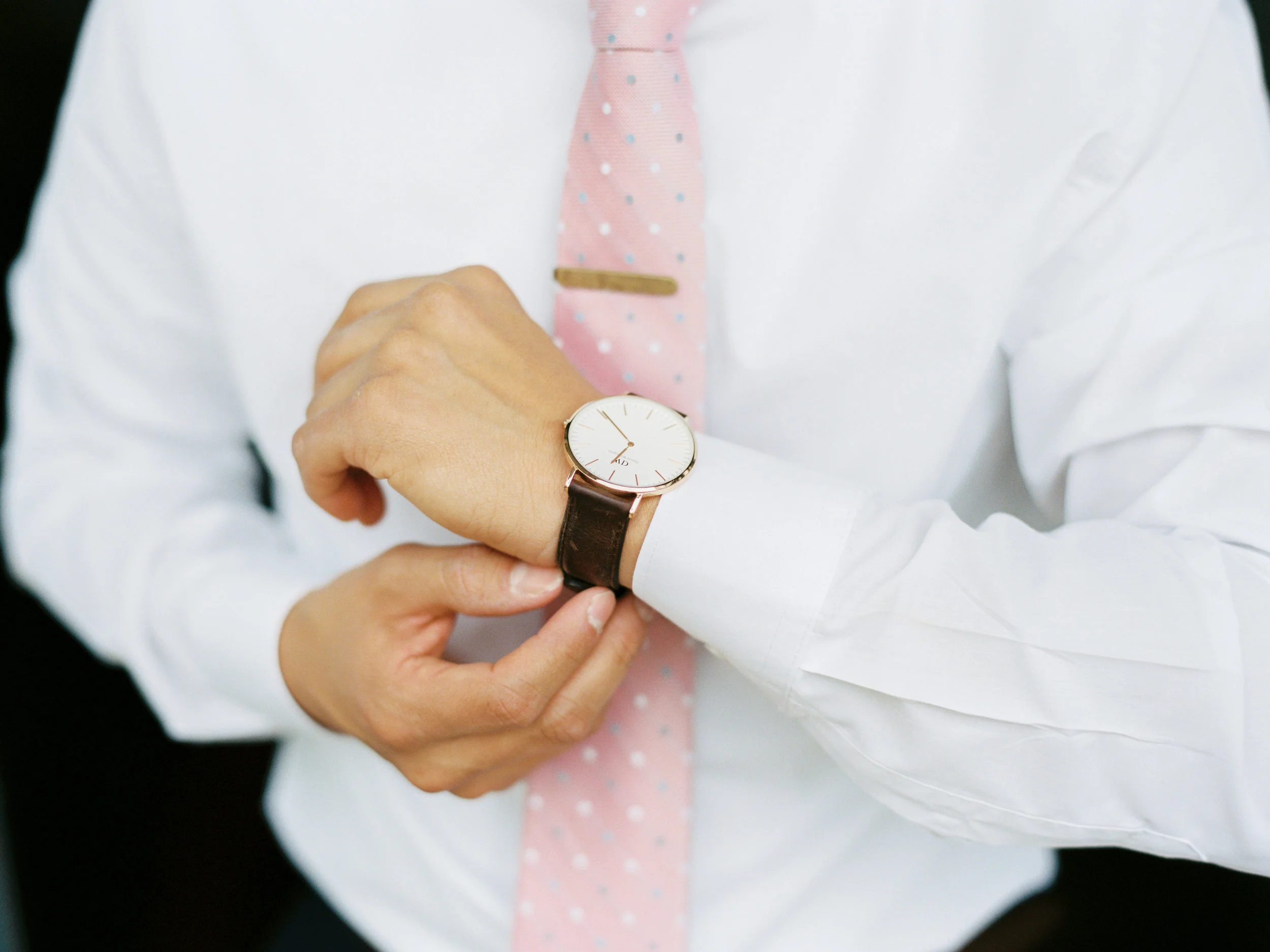 Shirt: H&M Watch: Daniel Wellington Tie: Ben Sherman