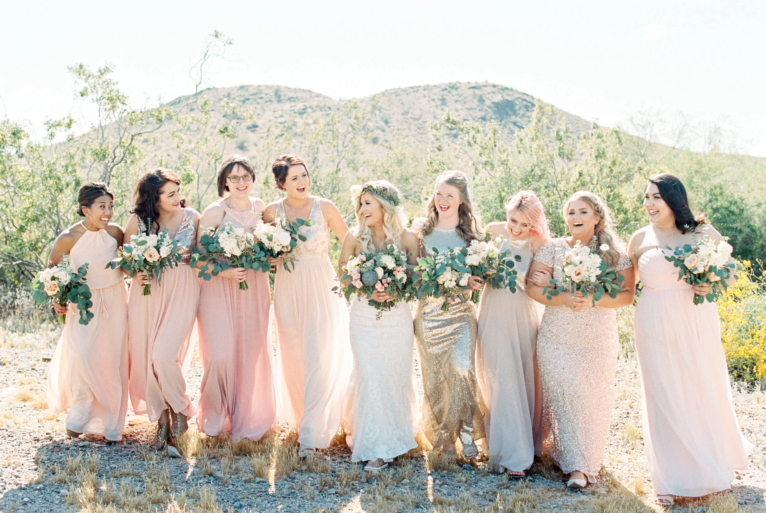 My Bridesmaid's lovely bouquets were designed by Array Design AZ