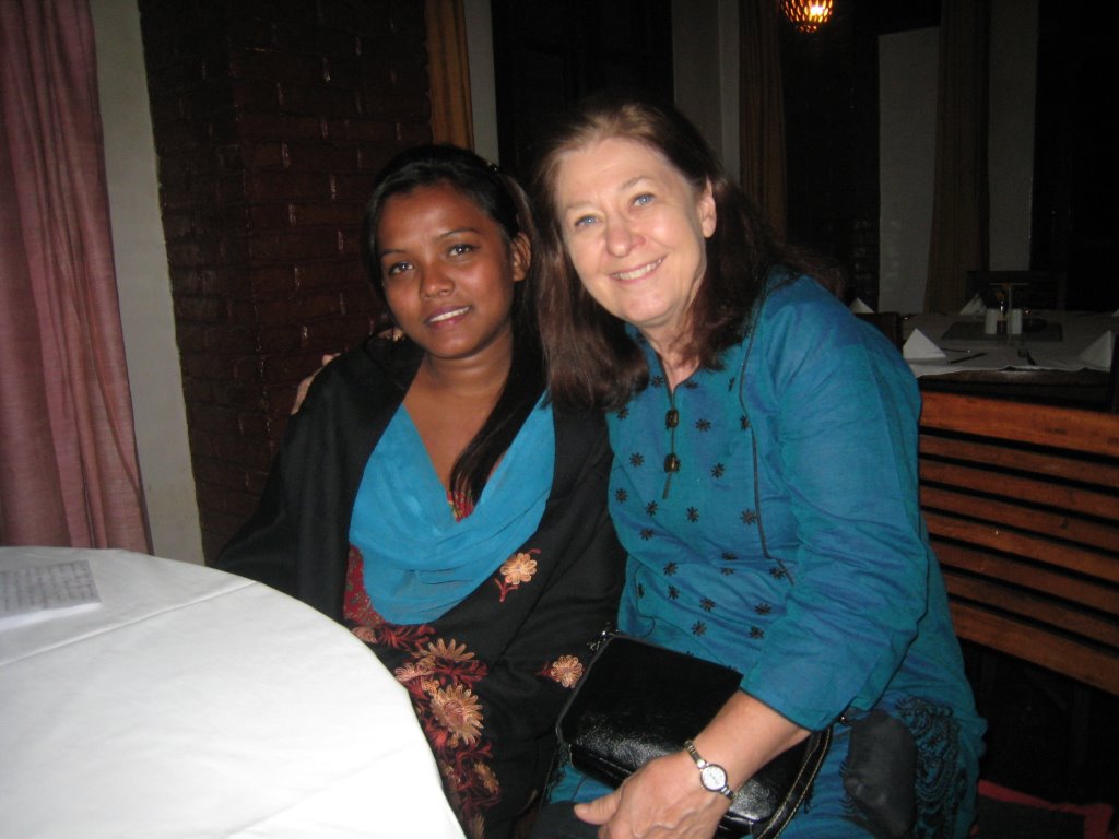 Ishwori and Nancy when Nancy visited Kathmandu.