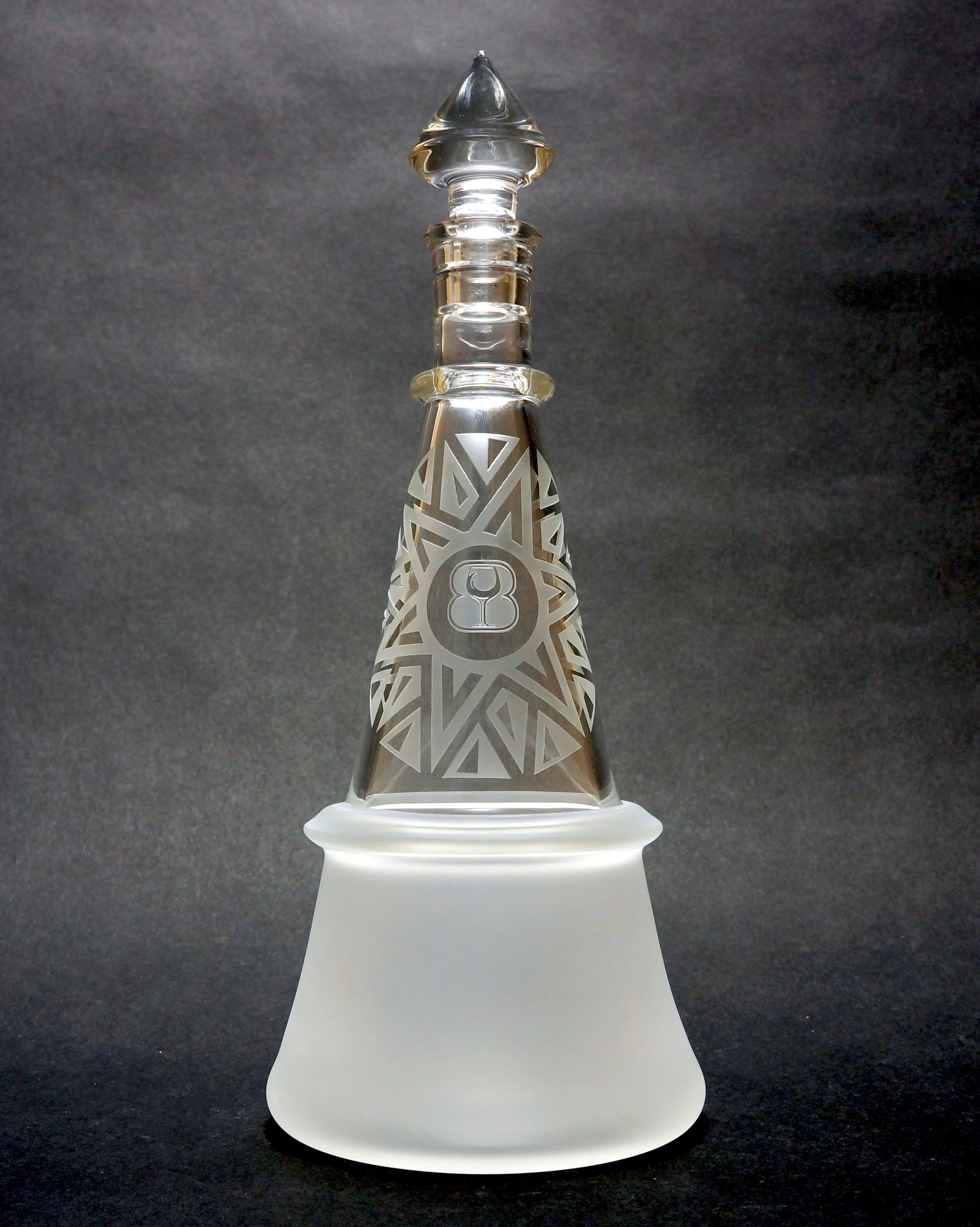 Ringed "Spike" Liquor Bottle