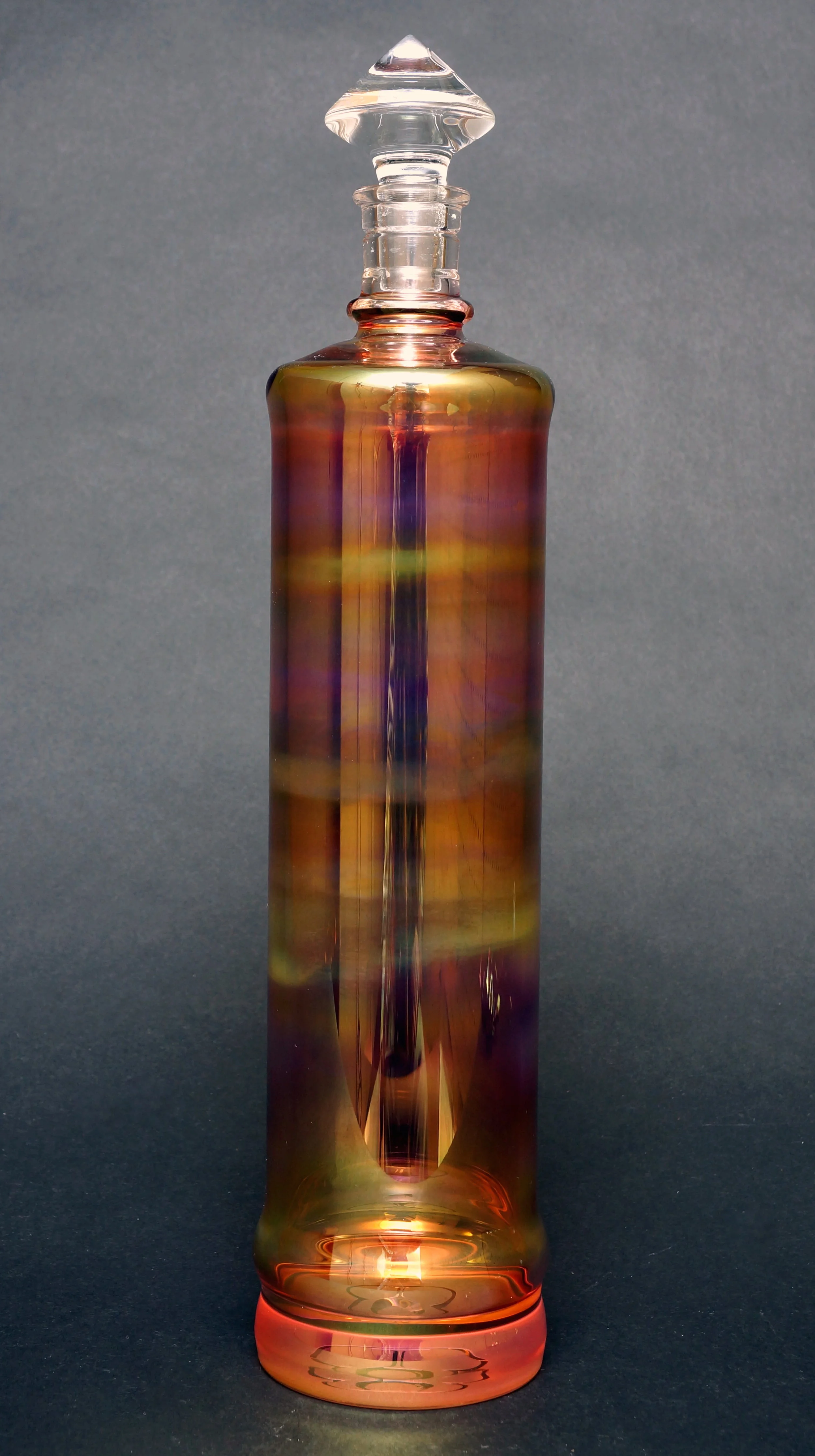 Gold and Silver Fumed Bottle