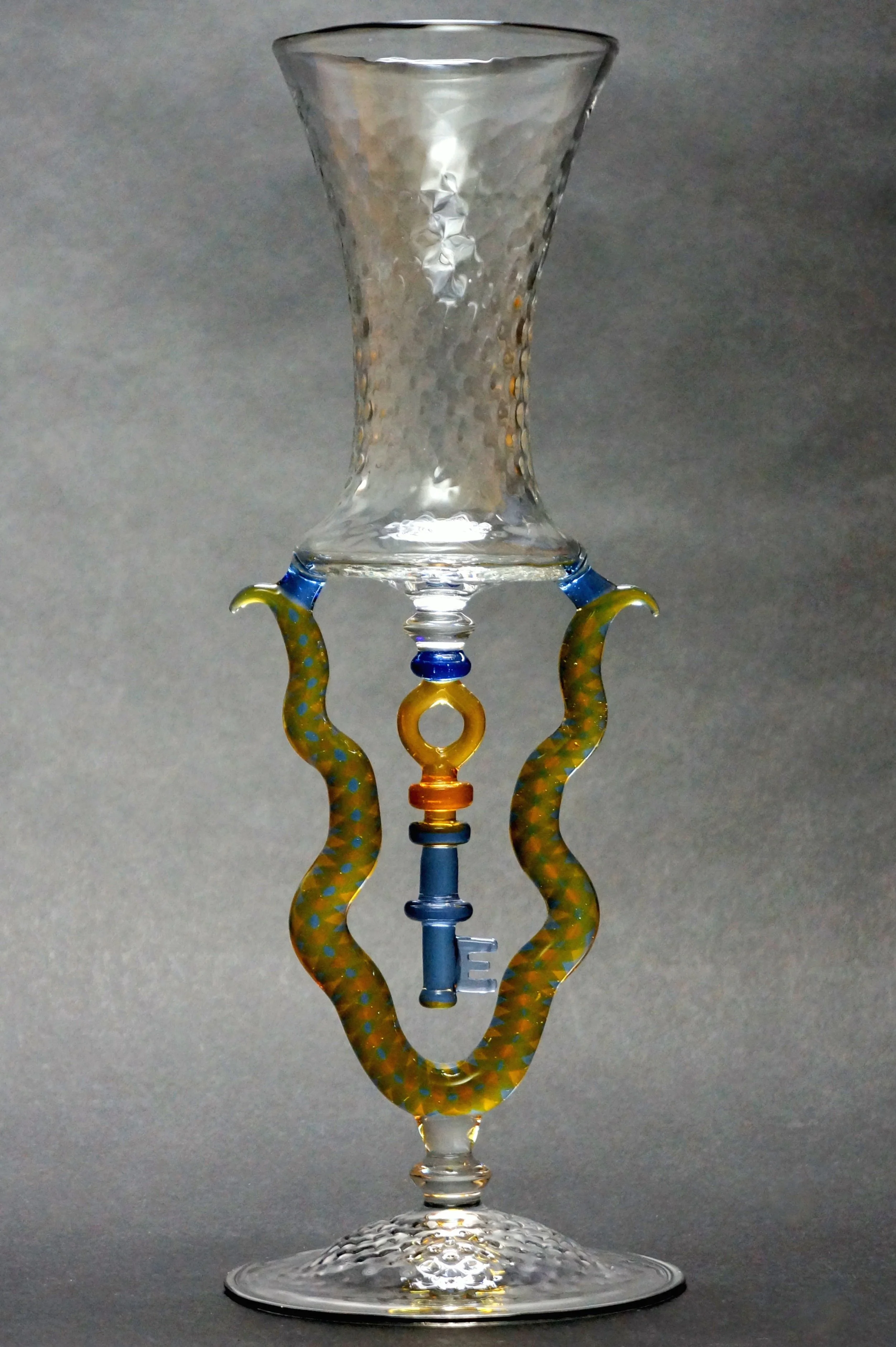 "Positive Impressions are Key" 1 of 1 Hand Made Goblet