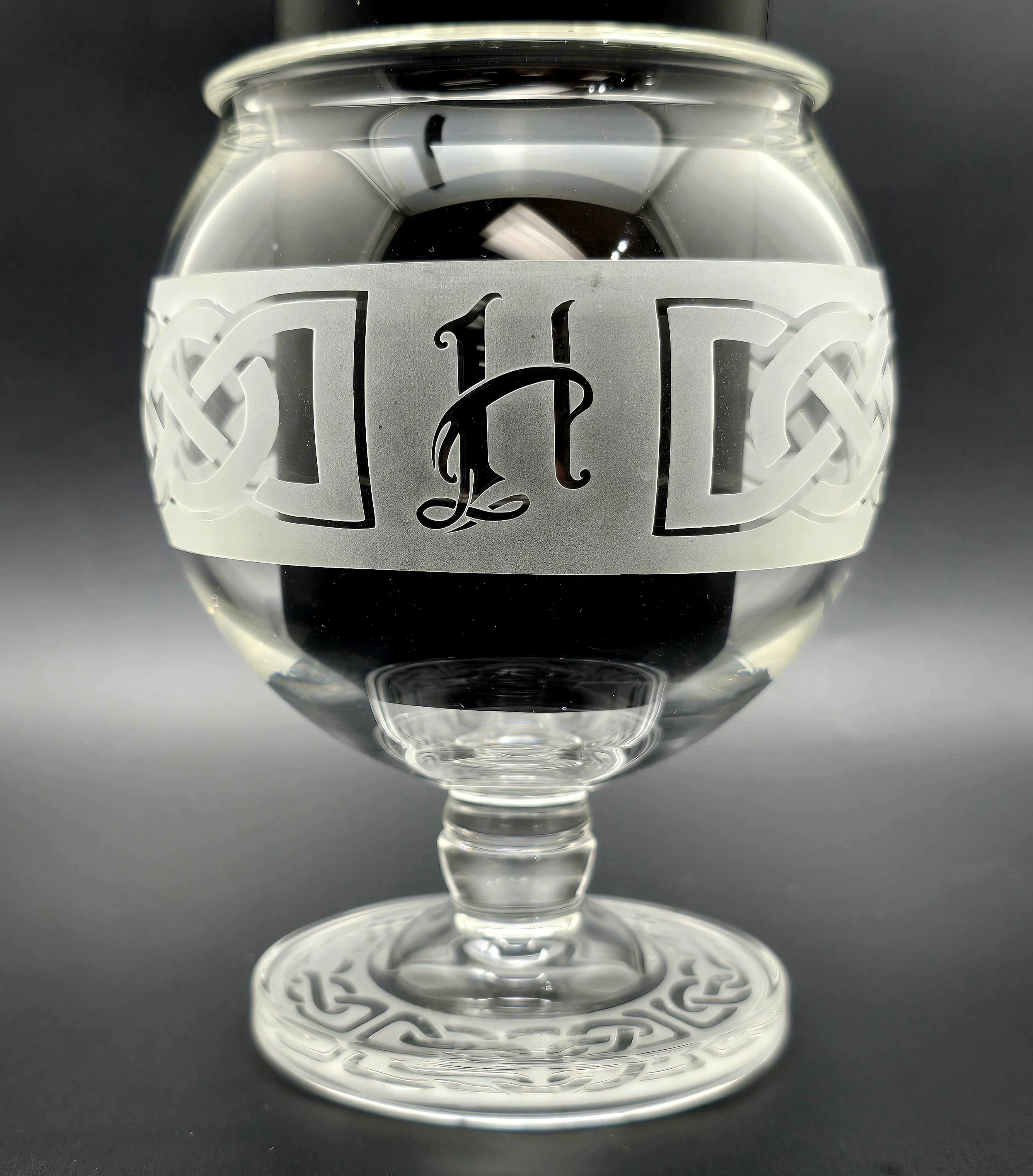 Round celtic themed cup