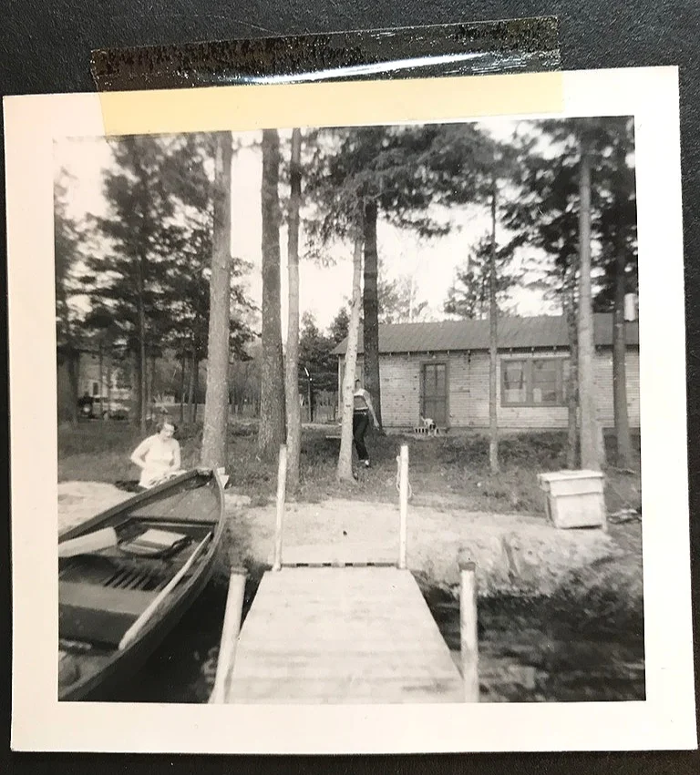 The original wooden dock from the 1950s.