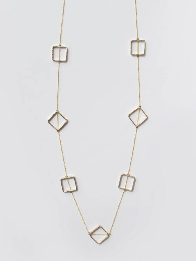 Pablo Necklace: electro-plated brass
