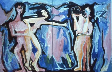 Abduction<br>48 x 50" Acrylic on Canvas