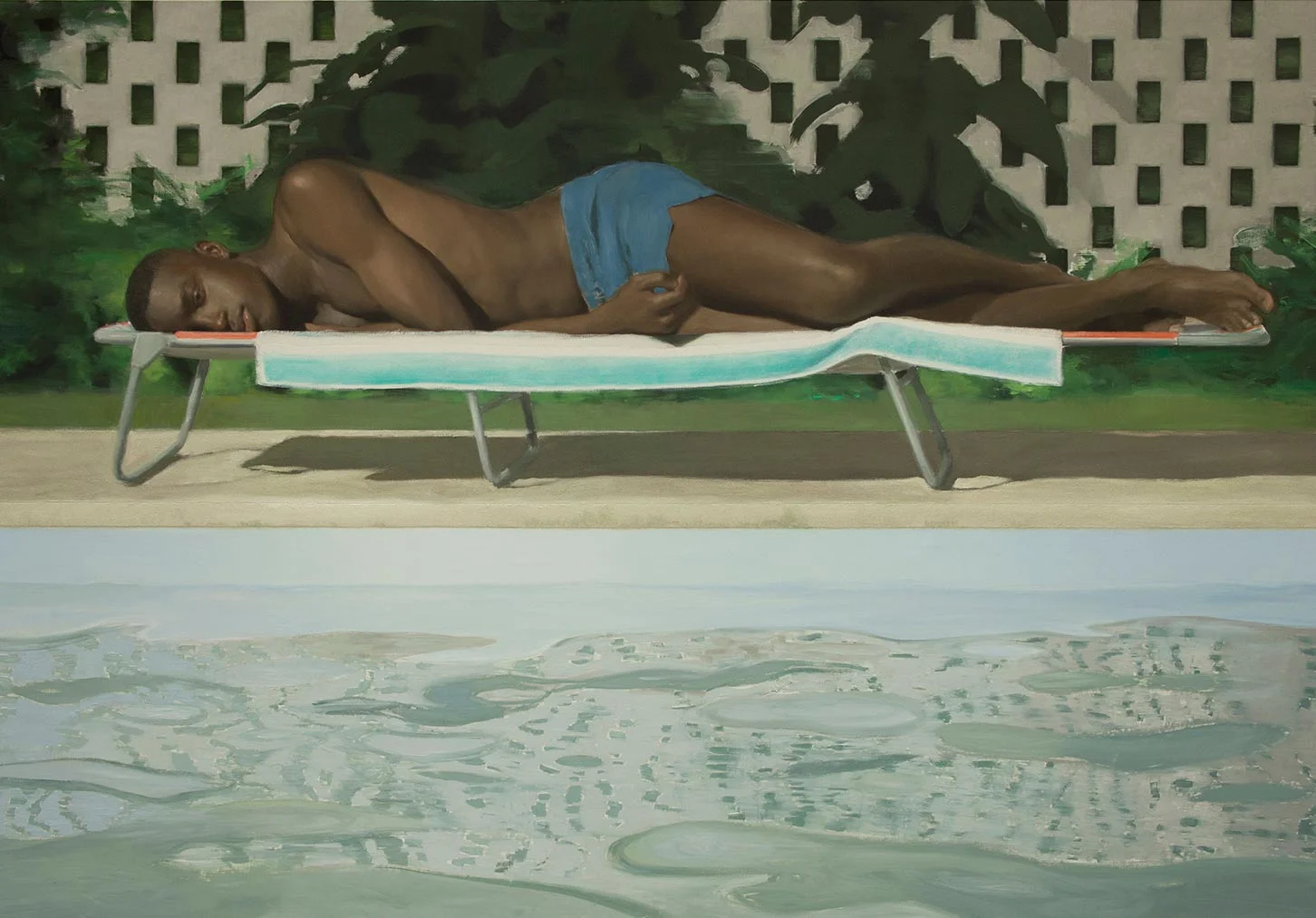 Swimmer 2016 Oil on Linen 200cm x 300cm