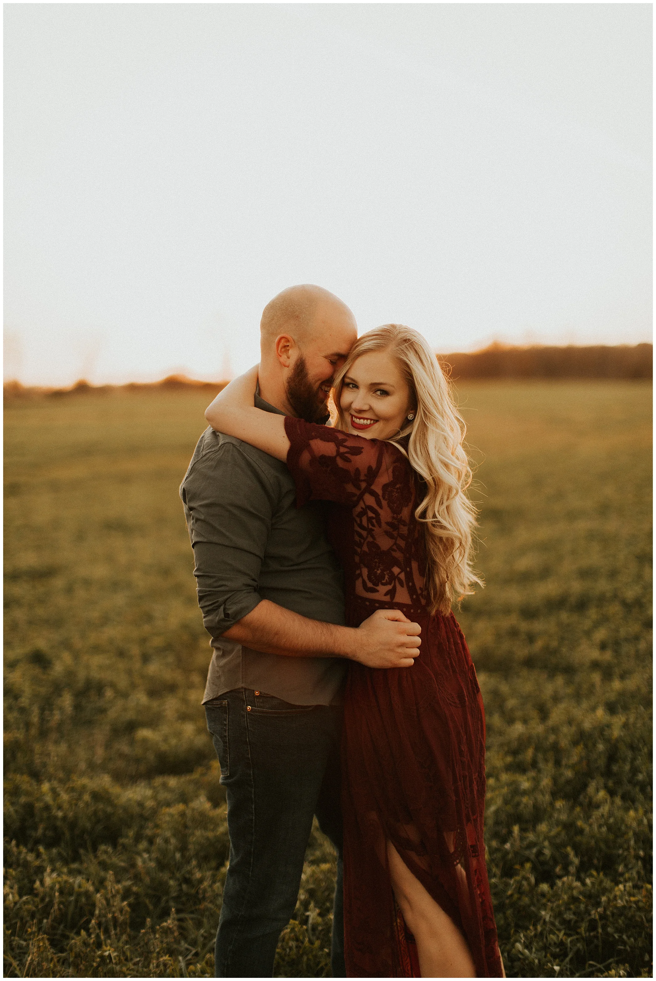 golden hour engagement