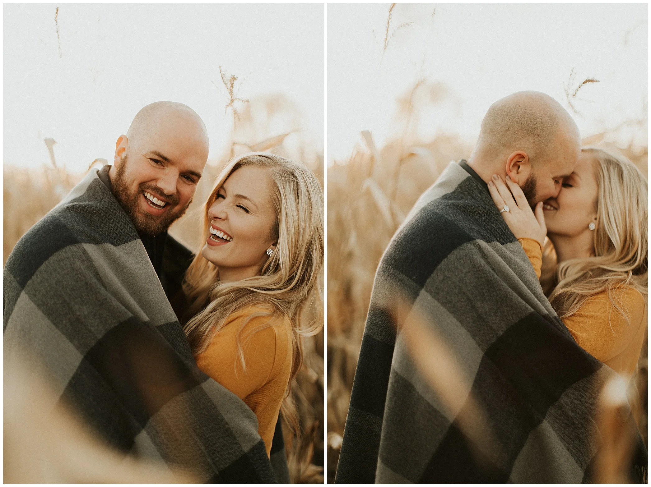 golden hour engagement