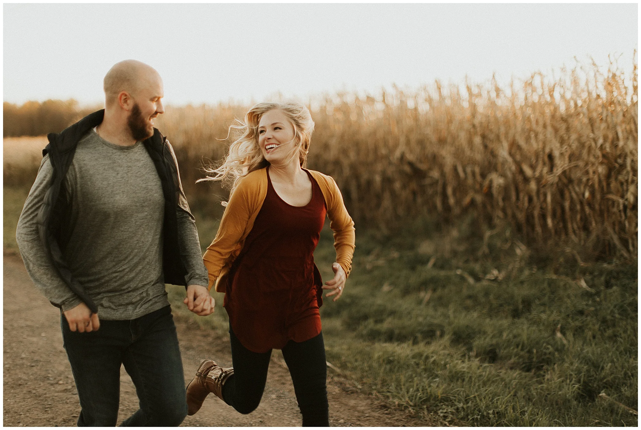 golden hour engagement