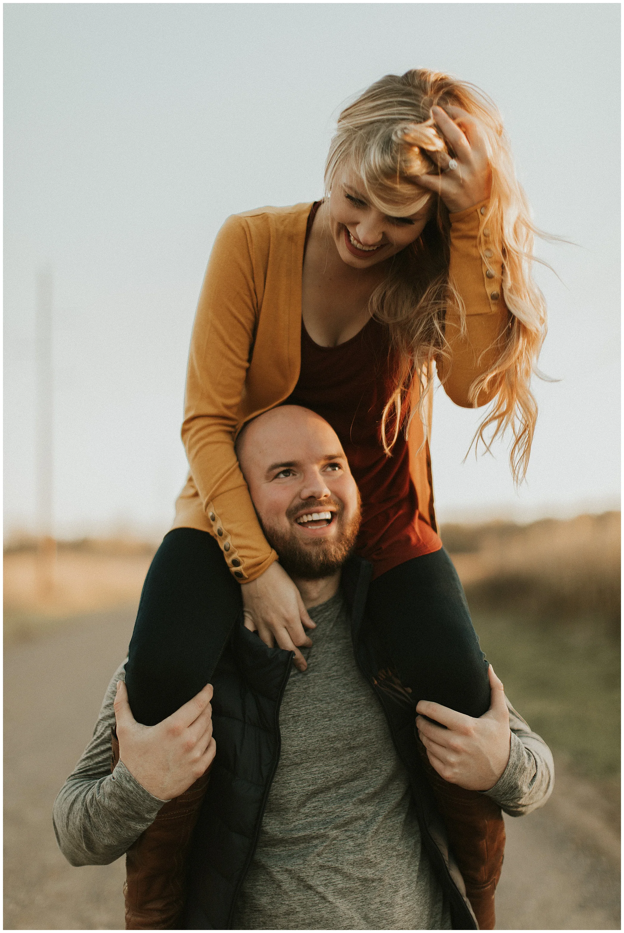 golden hour engagement