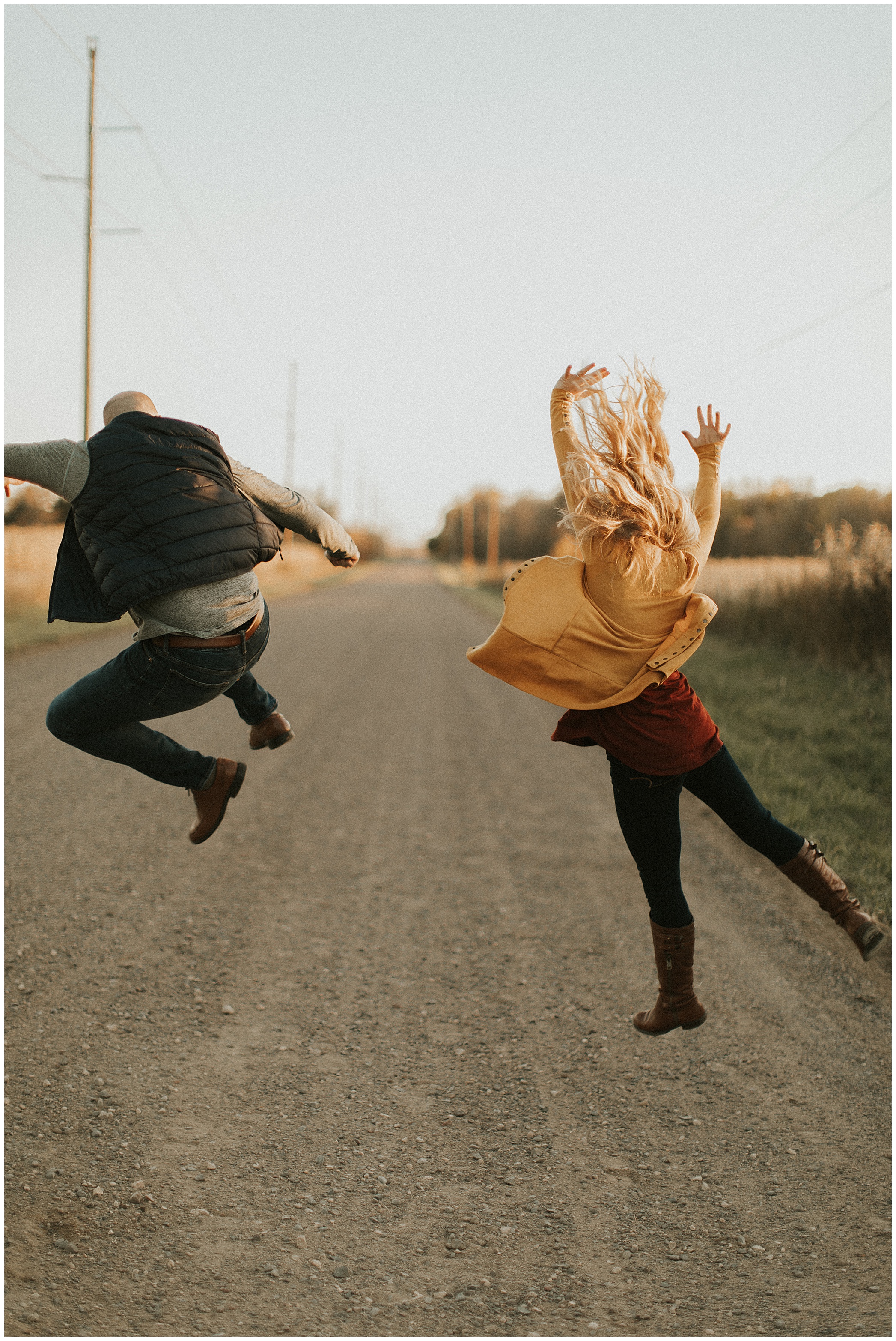 golden hour engagement