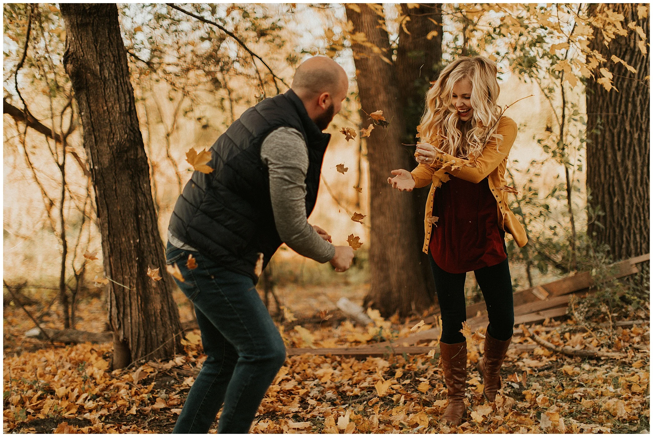golden hour engagement