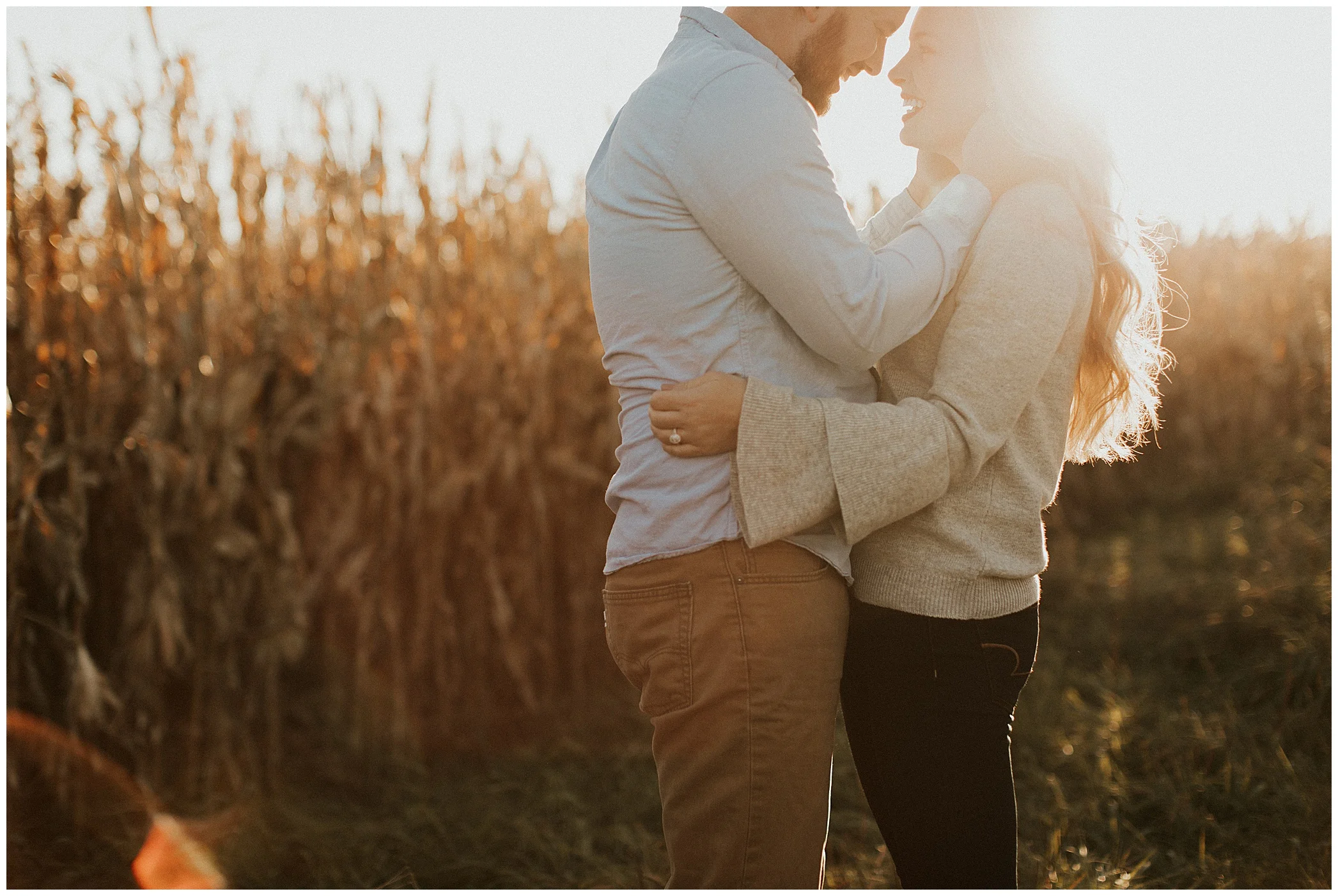 golden hour engagement