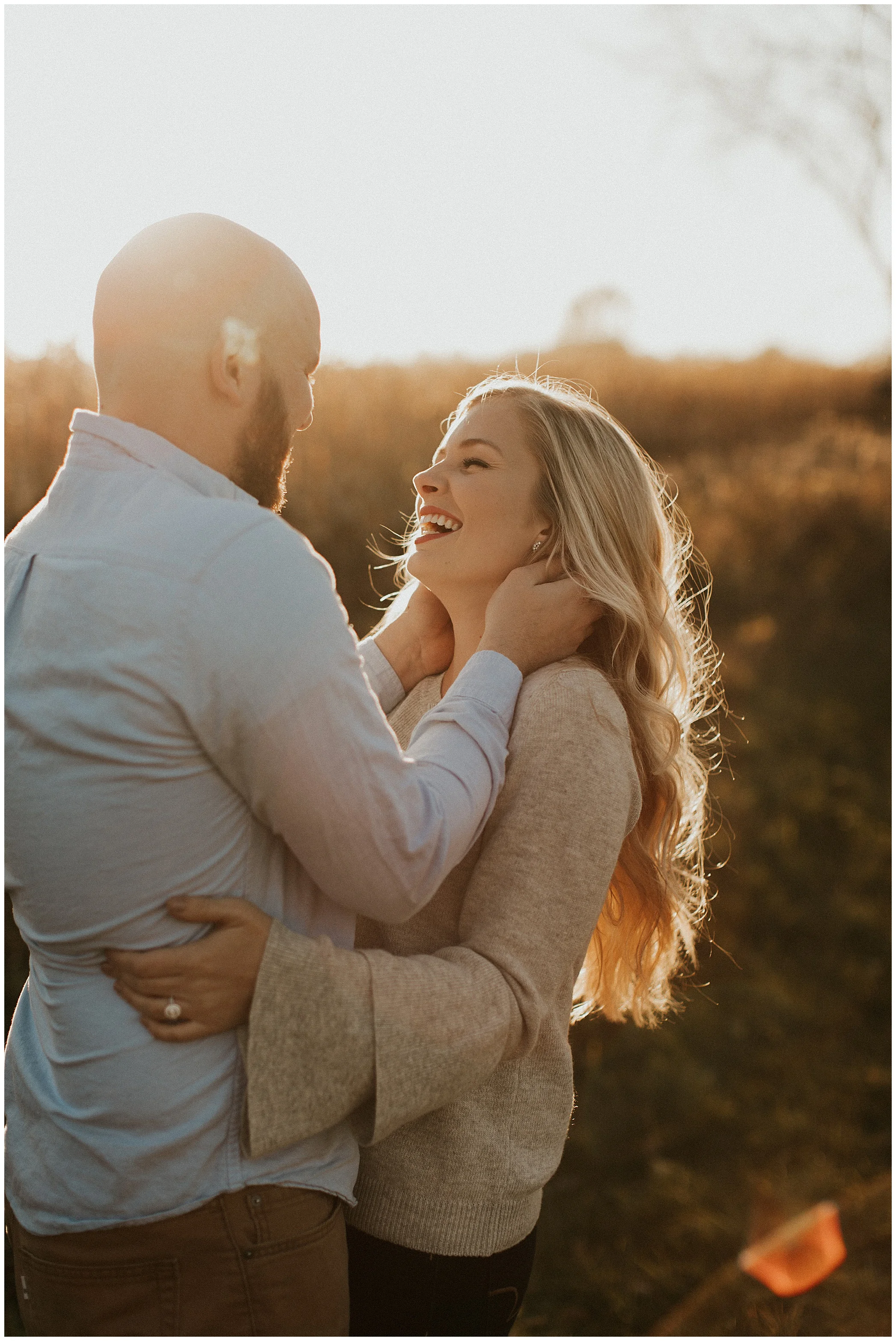 golden hour engagement