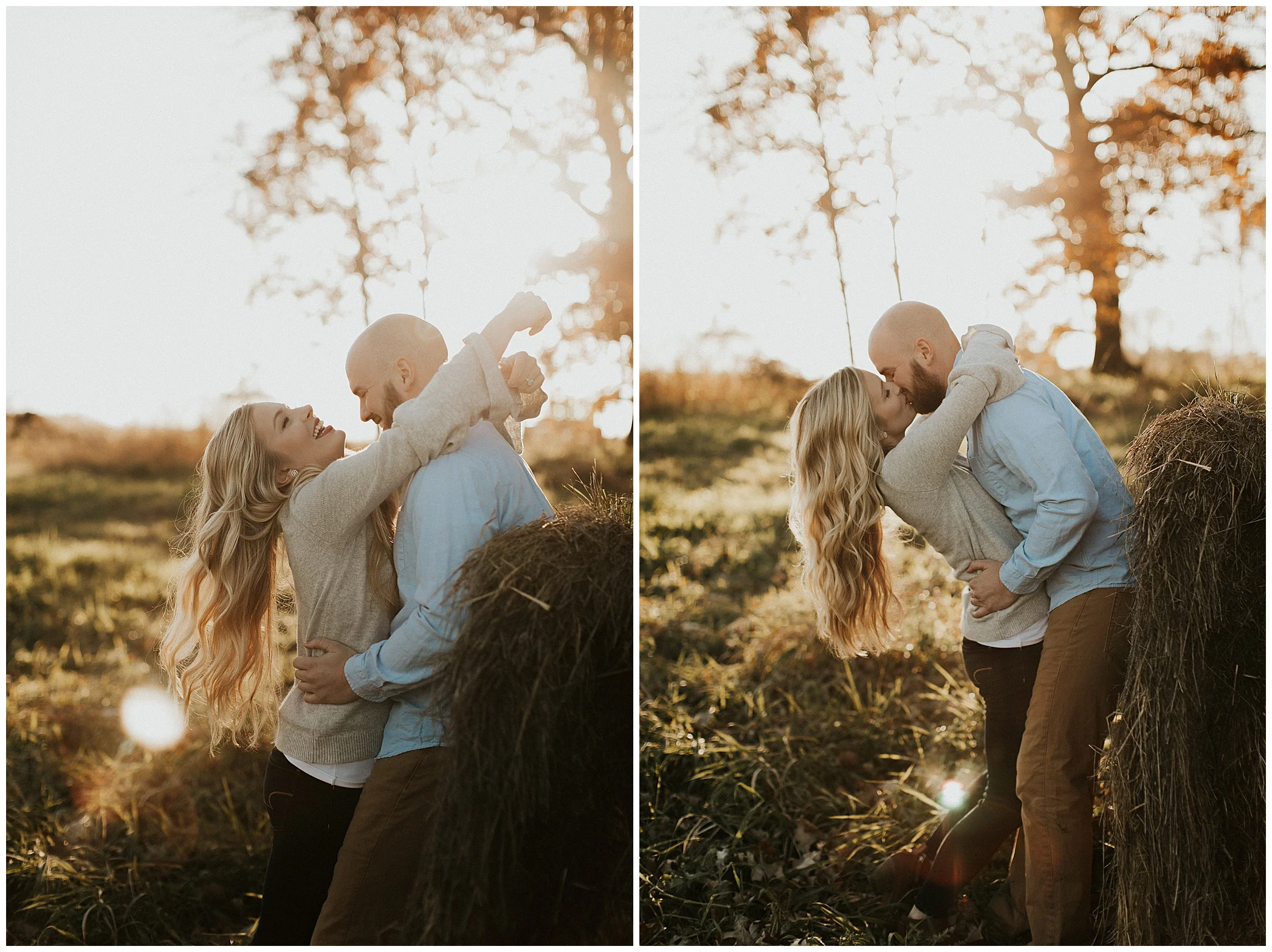 golden hour engagement