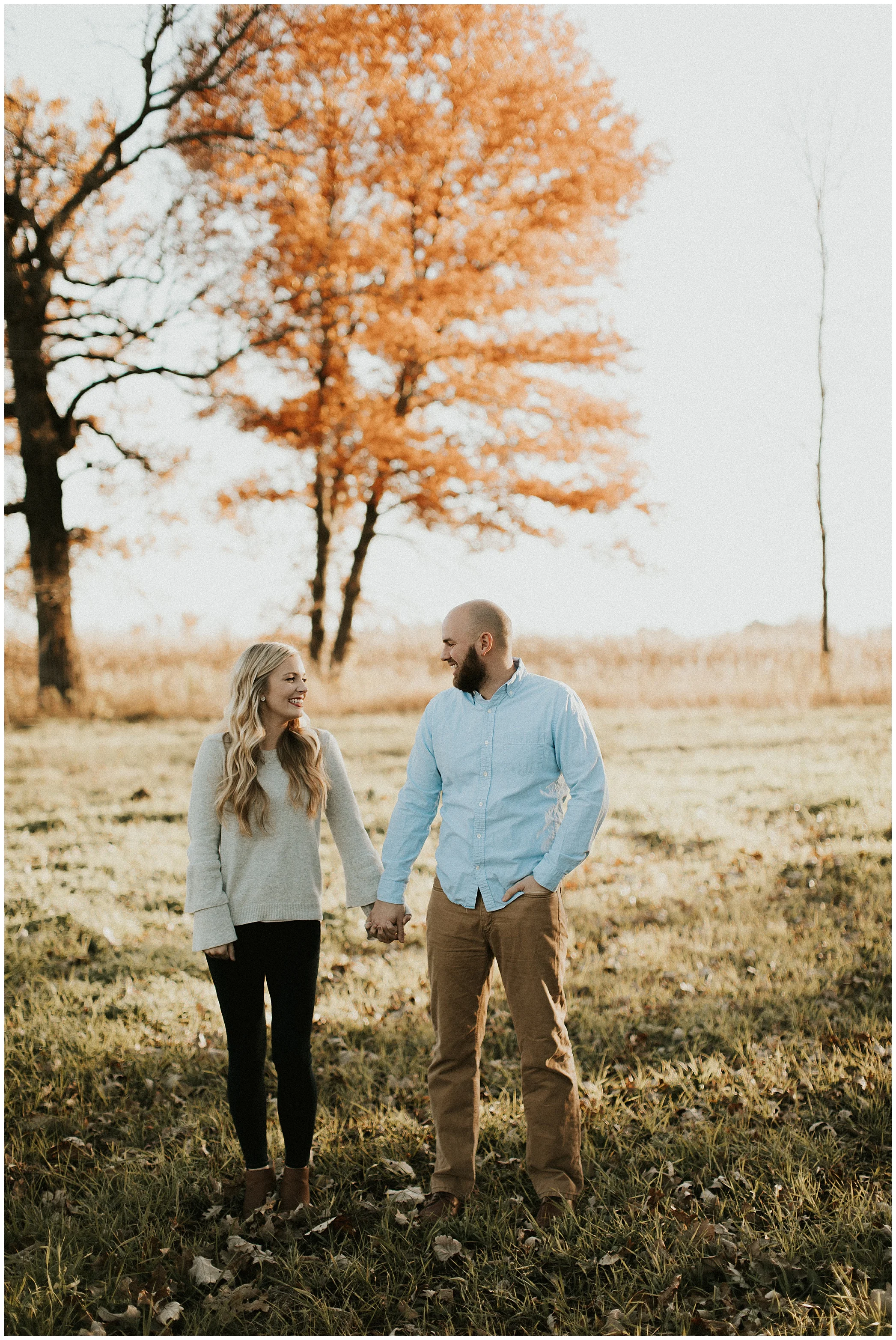 golden hour engagement