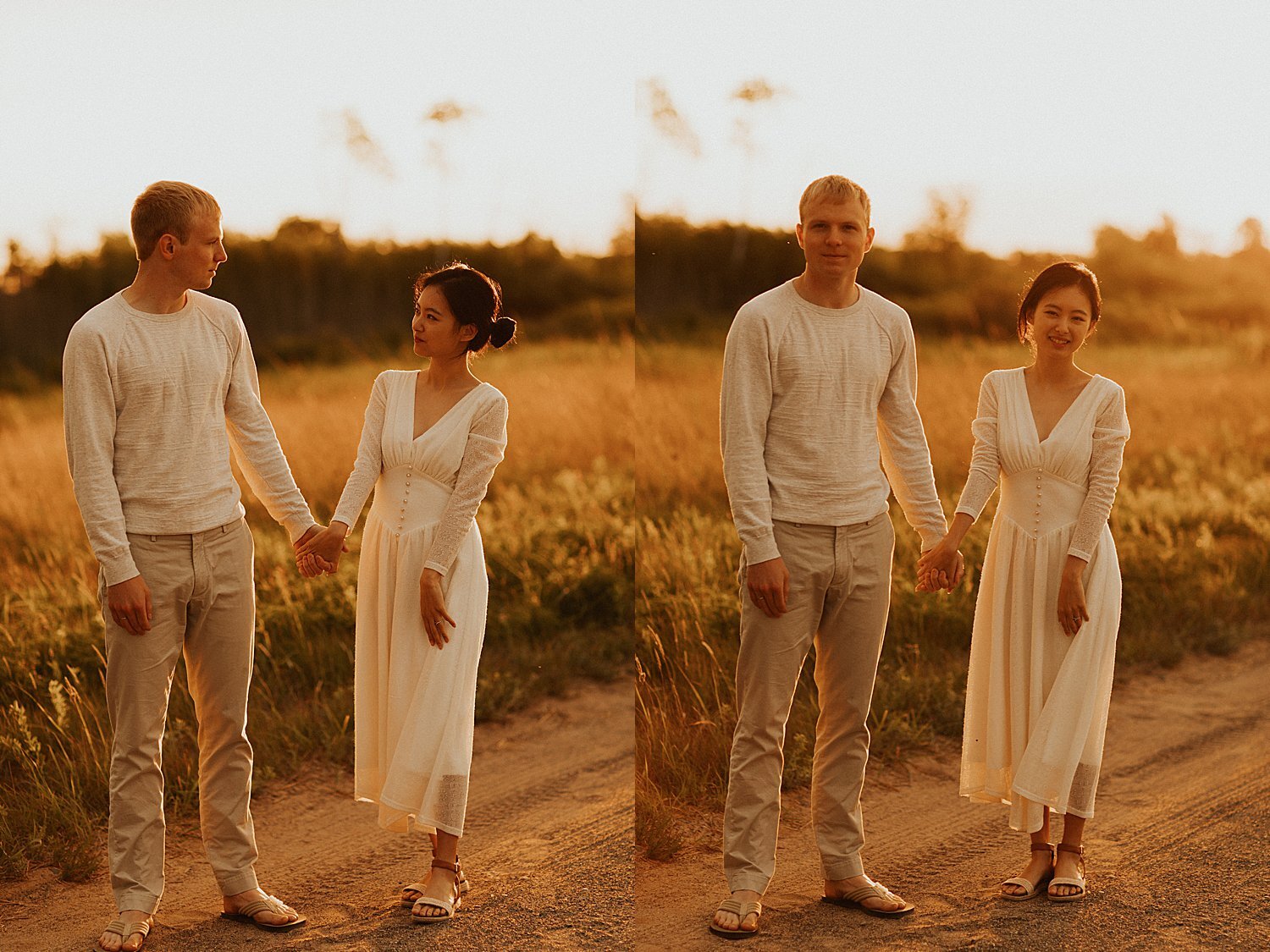 Minnesota Sunrise Prairie Engagement