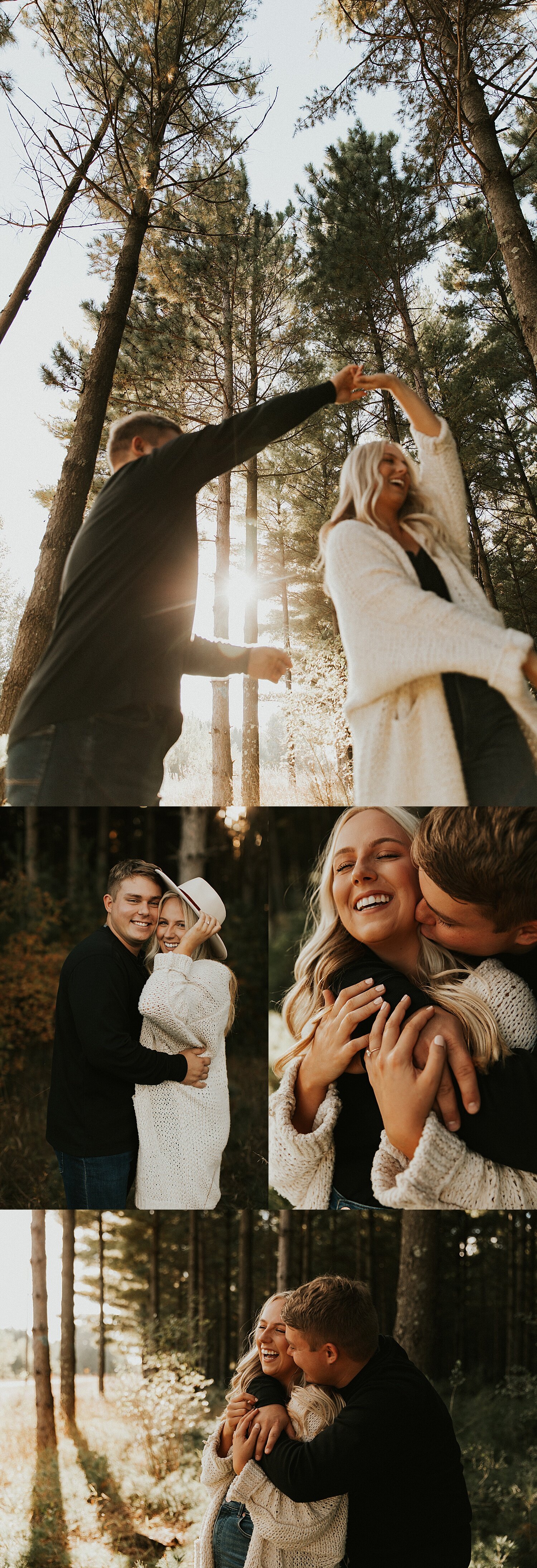 Minnesota Pine Forest Engagement Session