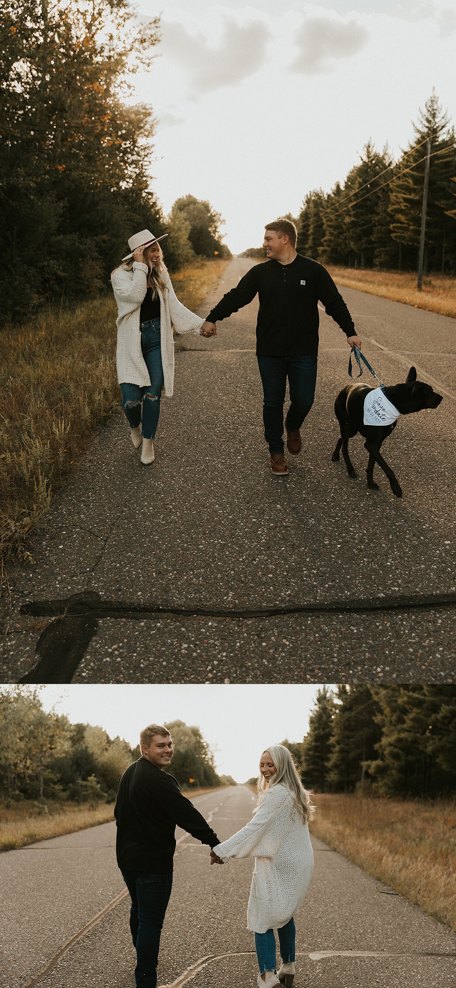 Minnesota Prairie Golden Hour Engagement Session