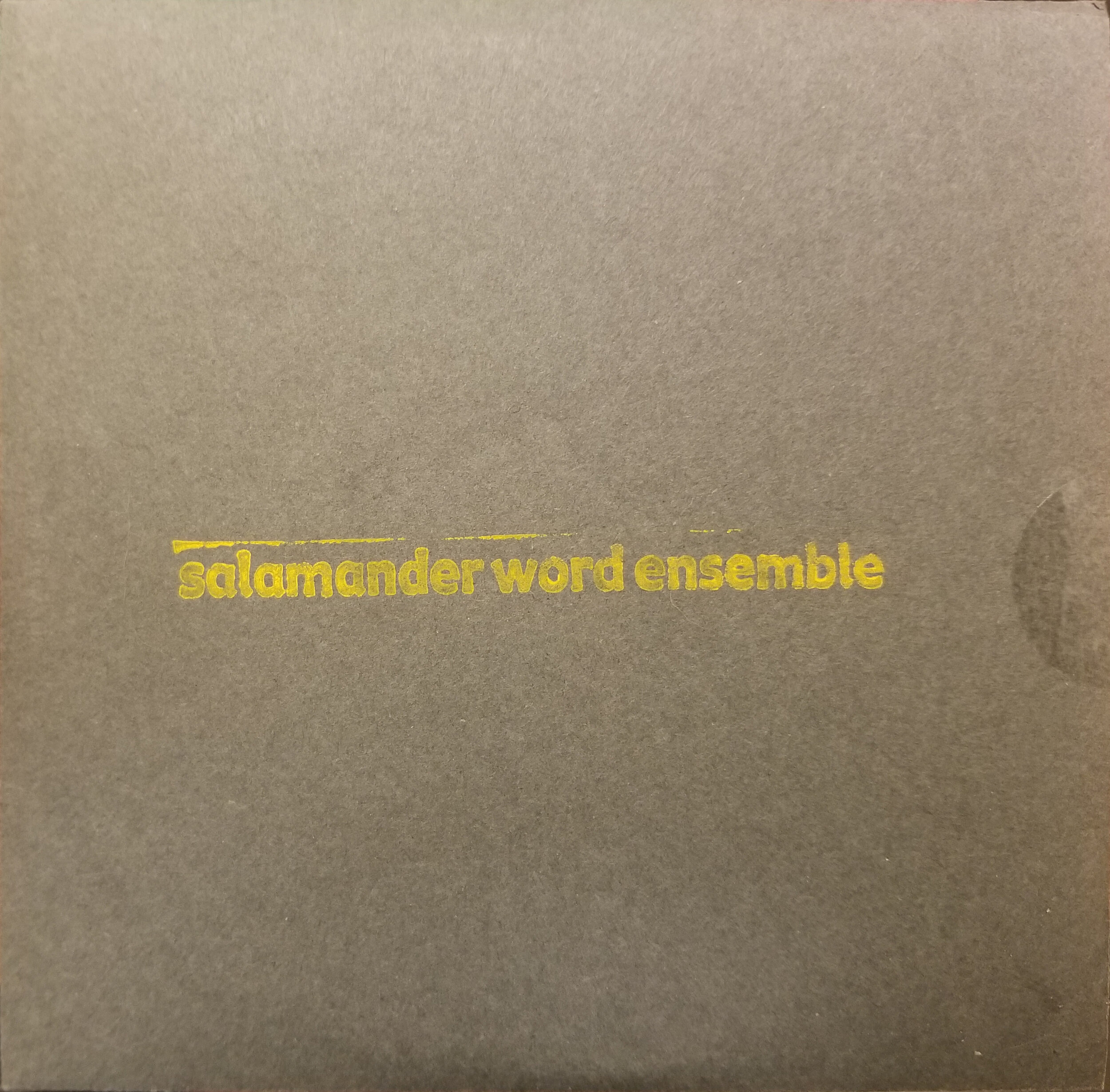 Salamander Word Ensemble - Self Titled (2005)