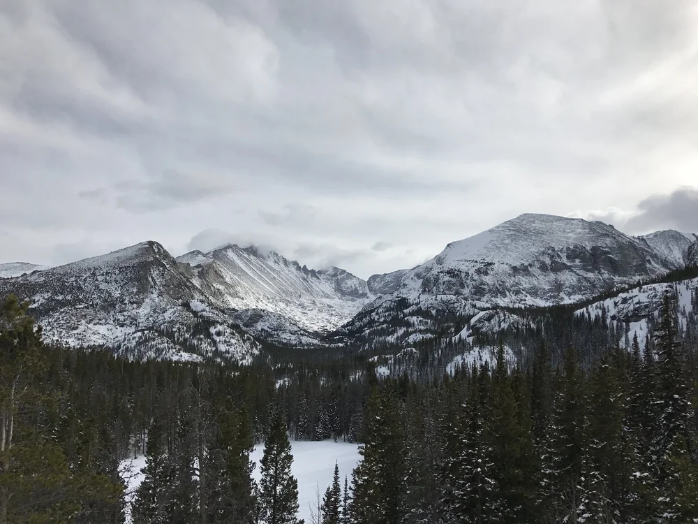  View from the top, Rocky Mountain National Park. 